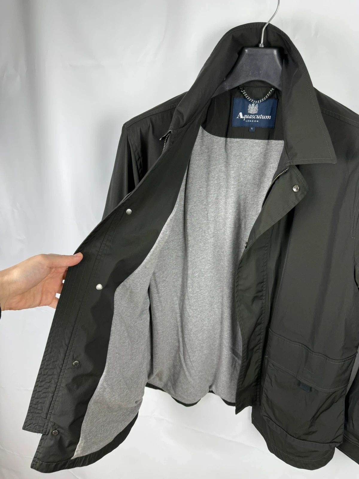 Aquascutum Aquascutum Shimmer Dark Green Jacket size L Size US L / EU 52-54 / 3 - 14 Thumbnail