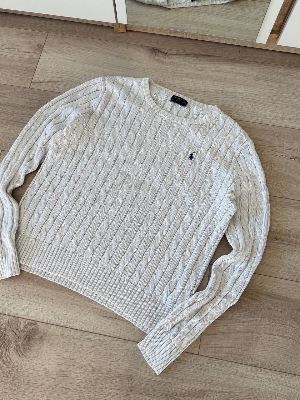Polo Ralph Lauren Ralph Lauren Women Cable Knit Sweater Size L White Size L / US 10 / IT 46 - 2 Thumbnail