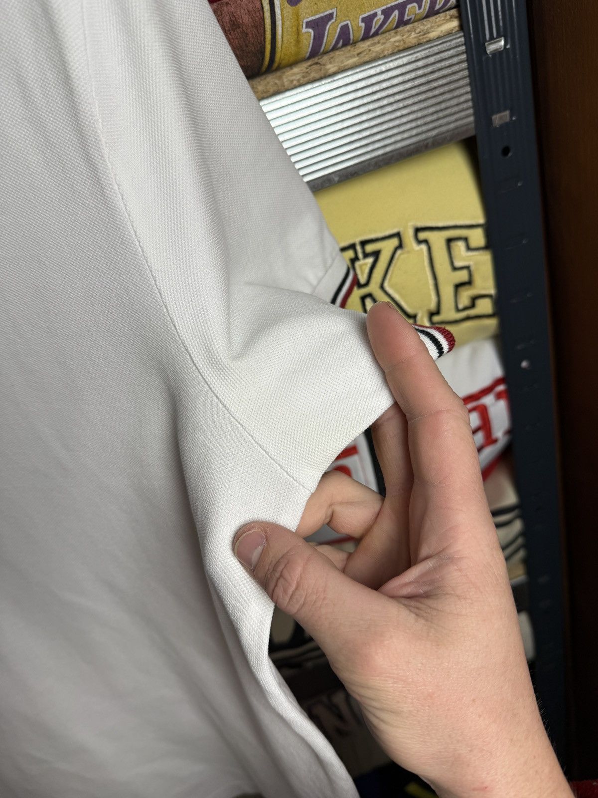 Prada Prada White Tab Polo T Shirt Luxury Size US M / EU 48-50 / 2 - 11 Thumbnail