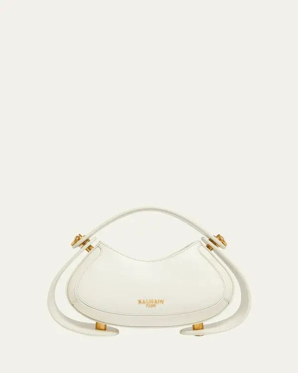 Balmain o1s1wg111225 Size:OS/Jolie Madame Top-Handle Bag in White Size ONE SIZE - 1 Thumbnail