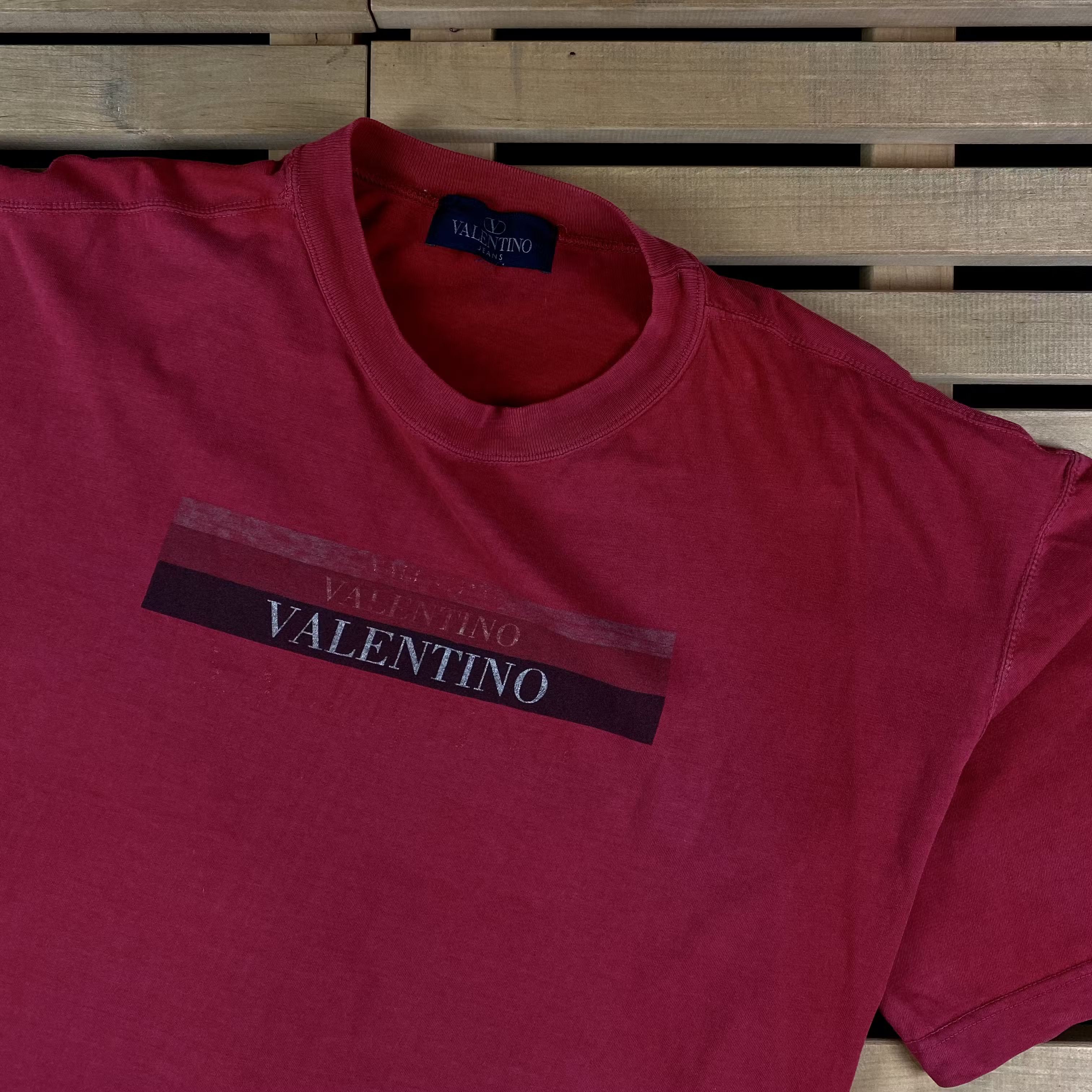 Valentino Mens T-Shirt Valentino Jeans Big Logo Size XL Size US XL / EU 56 / 4 - 2 Thumbnail