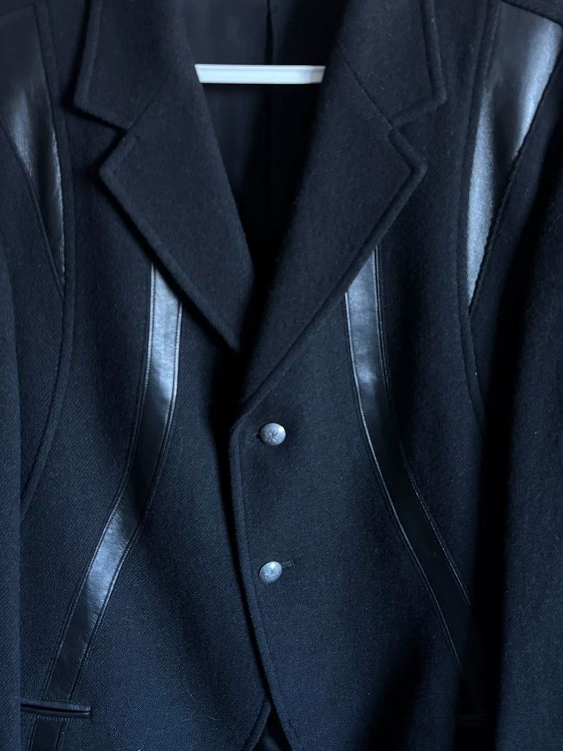 Yohji Yamamoto Yohji Yamamoto Yohji Yamamoto 09AW Leather Jacket Size US M / EU 48-50 / 2 - 2 Thumbnail