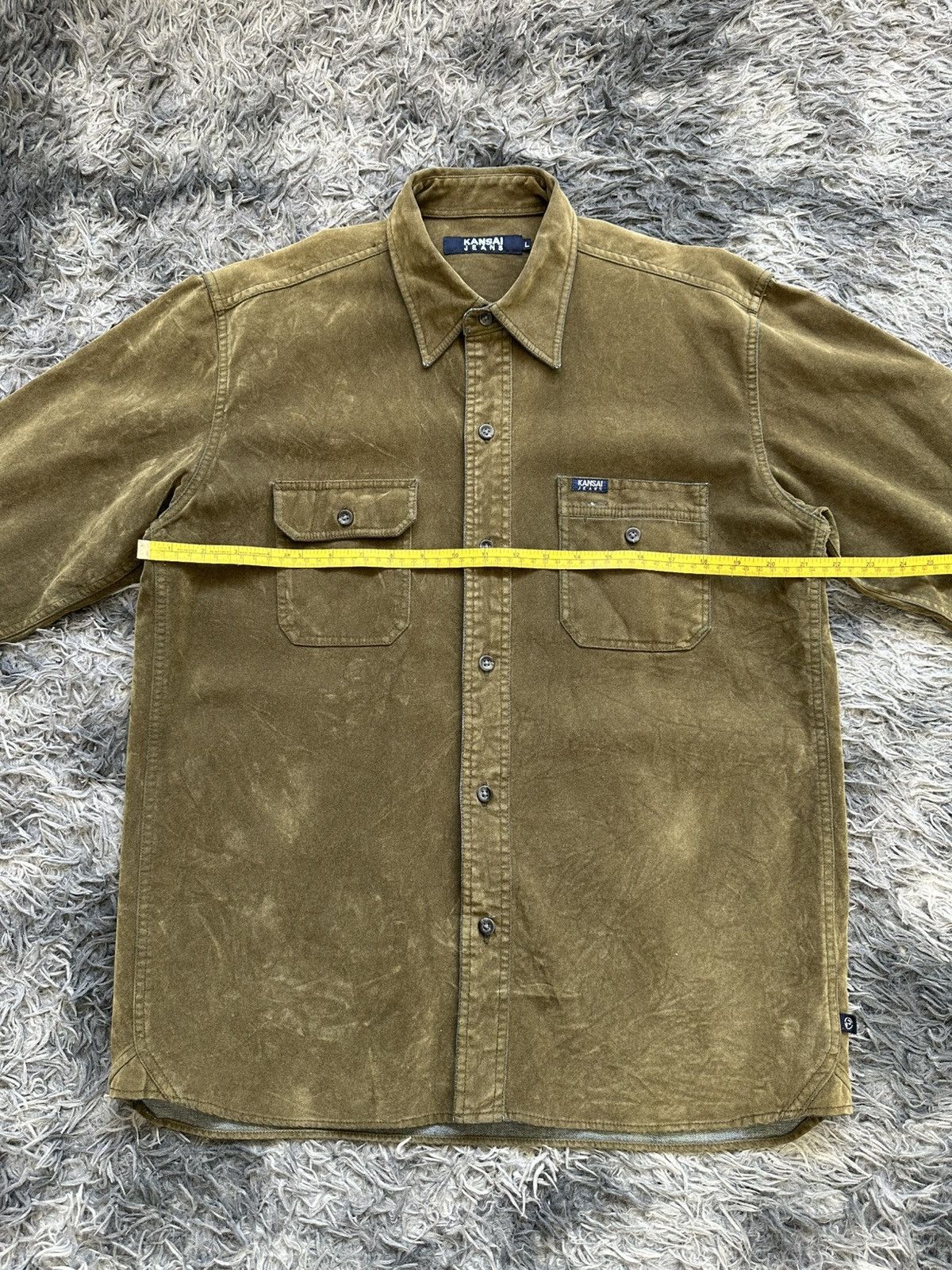 Kansai Yamamoto 00's Kansai Jeans moleskin denim shirt Size US L / EU 52-54 / 3 - 19 Thumbnail