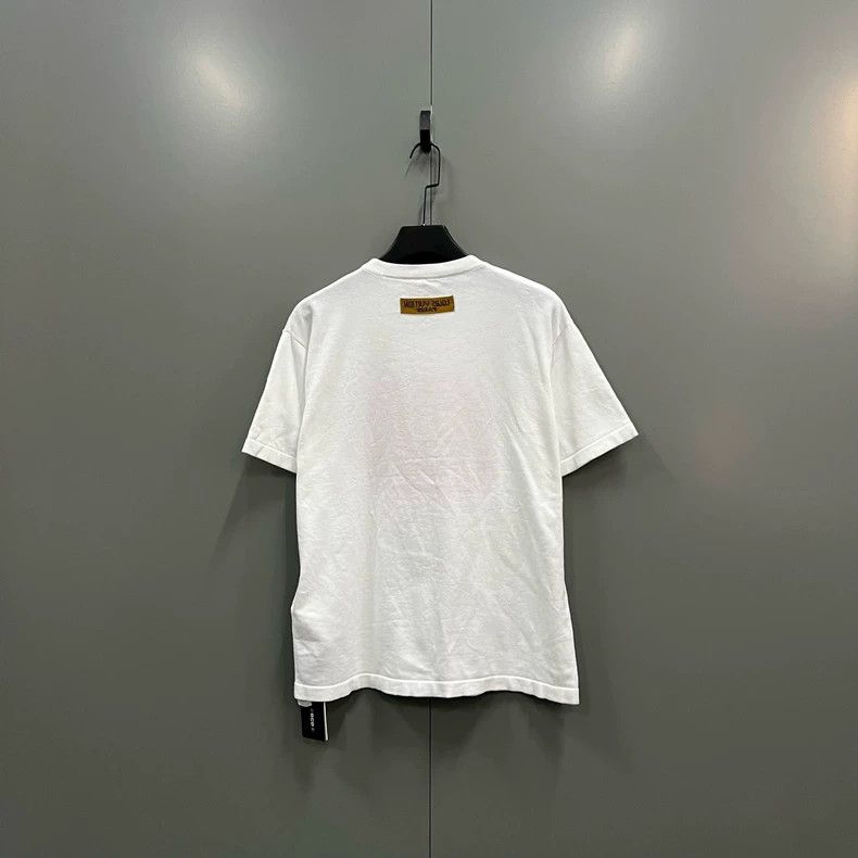 Louis Vuitton Louis Vuitton White letter flower logo short sleeve 2501-Ne Size US M / EU 48-50 / 2 - 2 Thumbnail