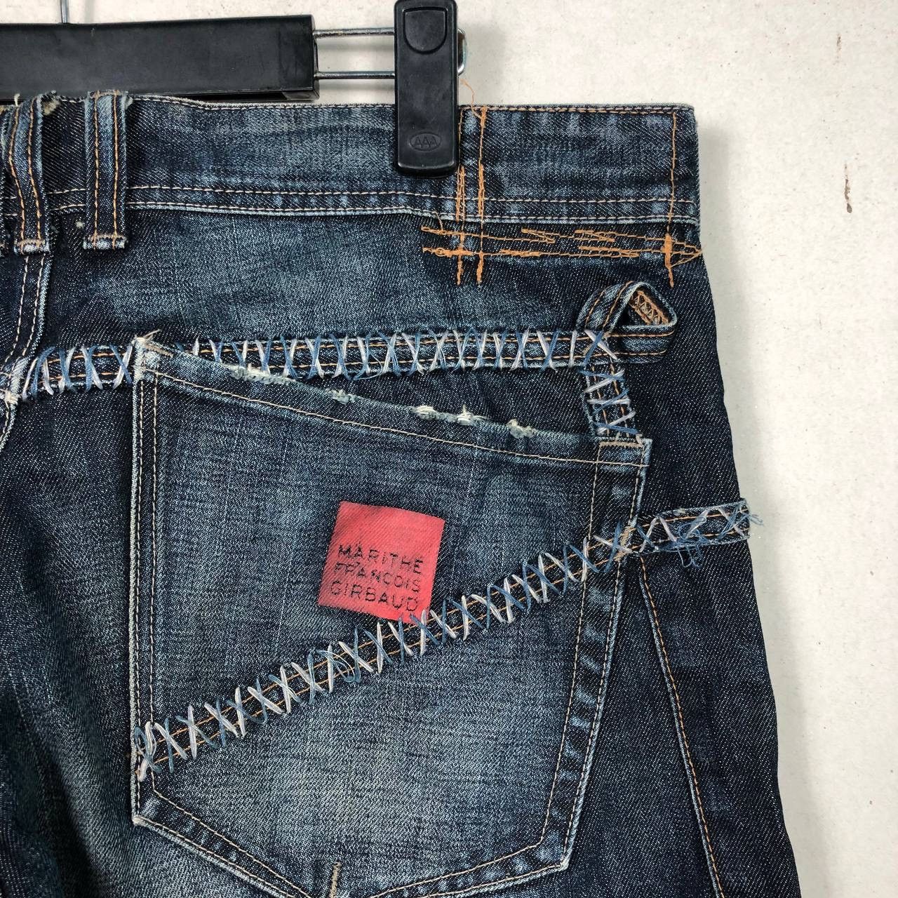 If Six Was Nine × Marithe + Francois Girbaud 2000s Marithe Francois Girbaud Distresses Ripped Jeans Size US 36 / EU 52 - 5 Thumbnail