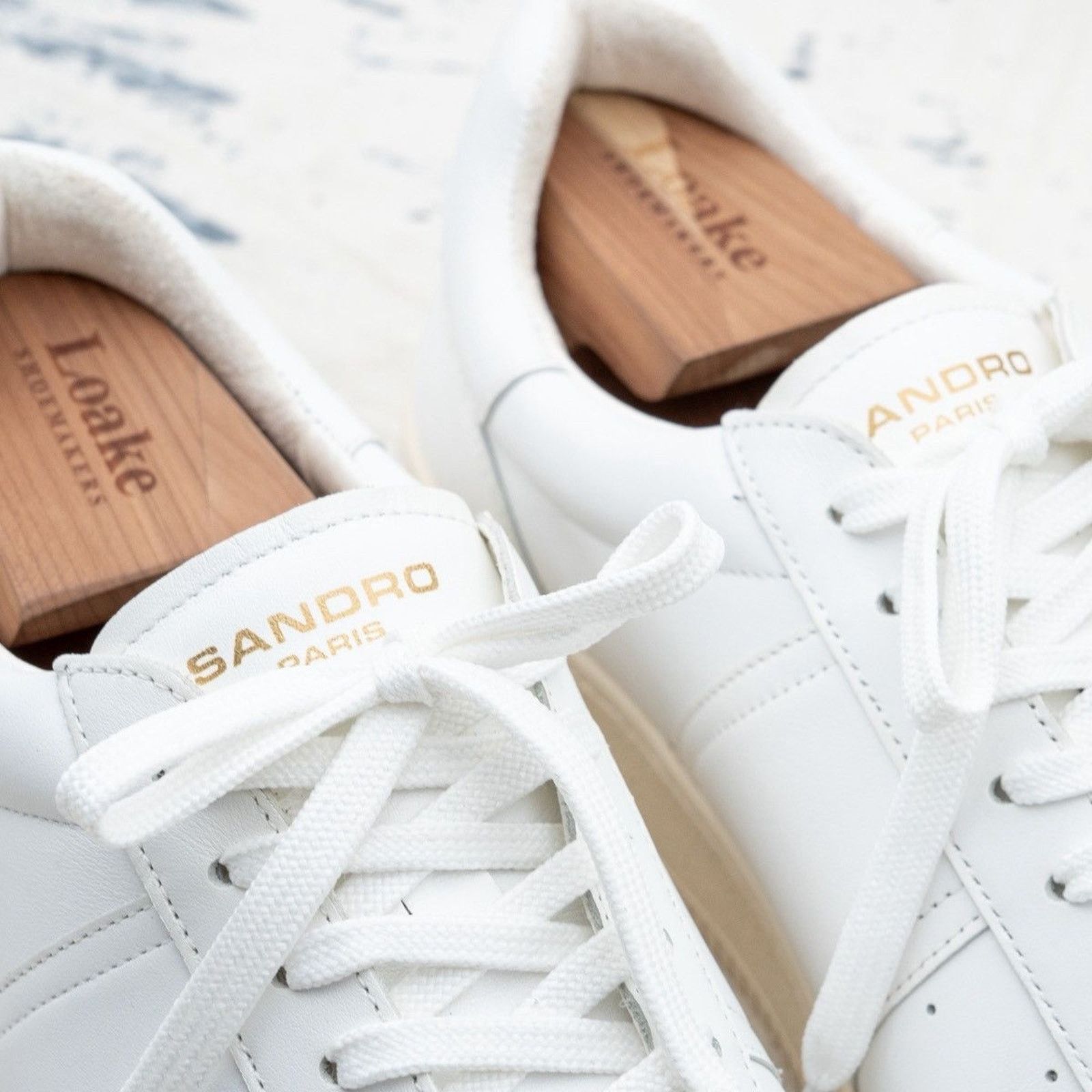 Sandro Sandro paris mens white cow leather sneakers Size US 11 / EU 44 - 8 Thumbnail