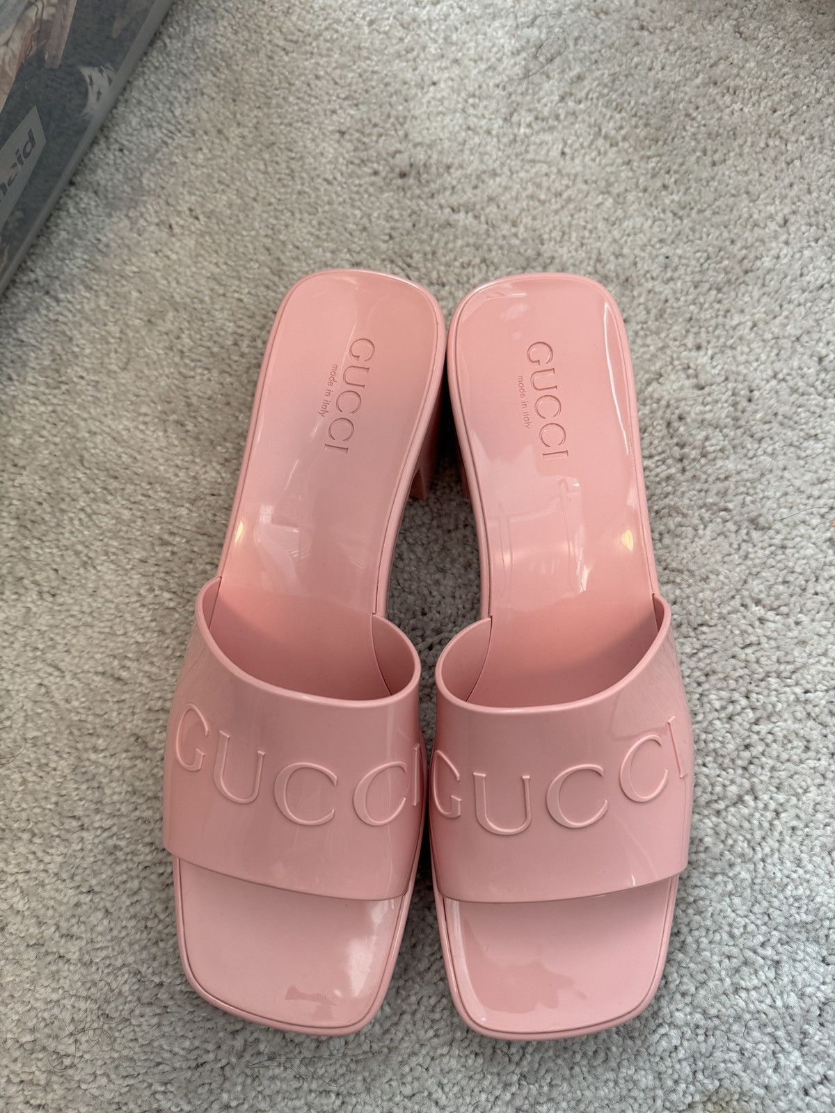Gucci Rubber Gucci Logo Womens platform Size US 9 / IT 39 - 1 Thumbnail