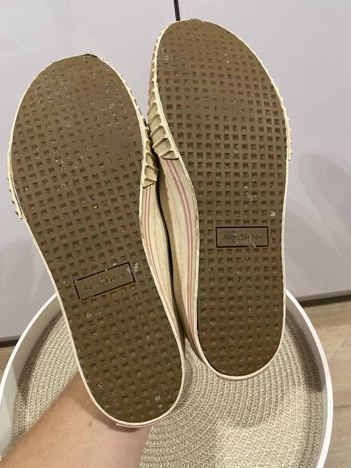 Acne Studios Acne Studios Dirty Pink Canvas Keds Sneakers Size: 44 Size US 11 / EU 44 - 10 Thumbnail