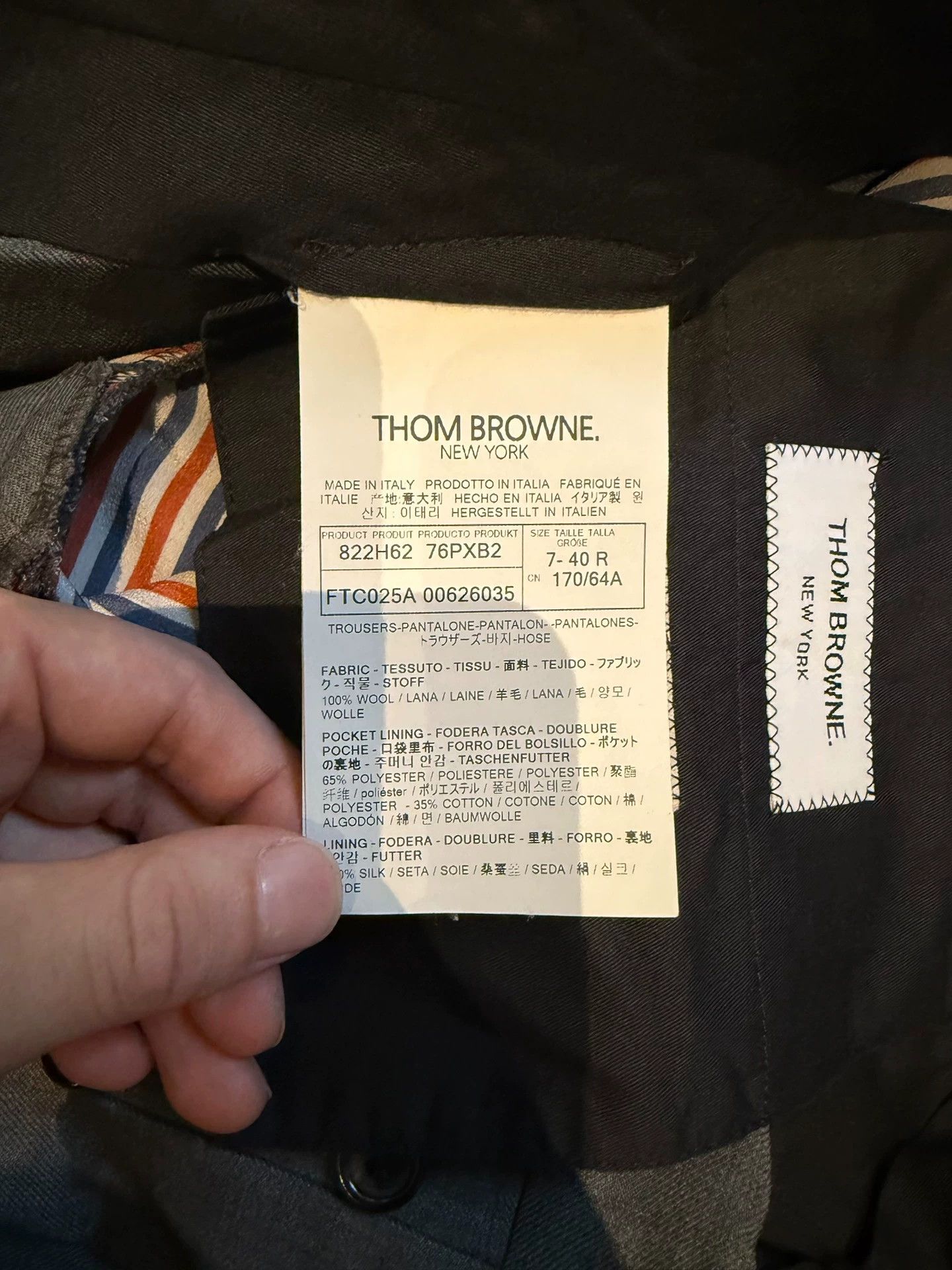 Thom Browne Thom Browne Midgray Slim Low-Rise Wool Pants 40 Size 27" / US 4 / IT 40 - 4 Thumbnail