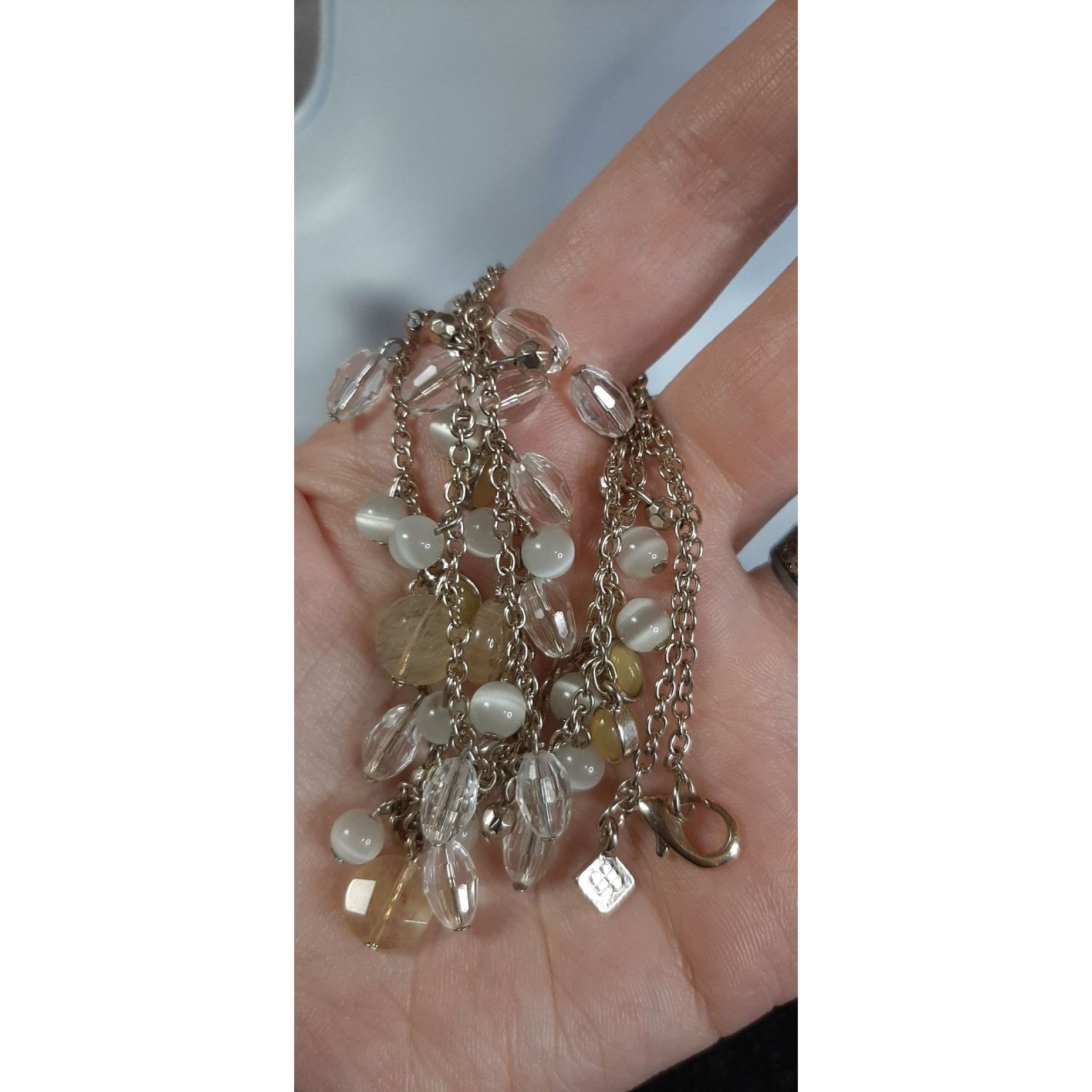 Banana Republic Preppy Banana Republic Silver Tone Charm Necklace Size ONE SIZE - 4 Thumbnail