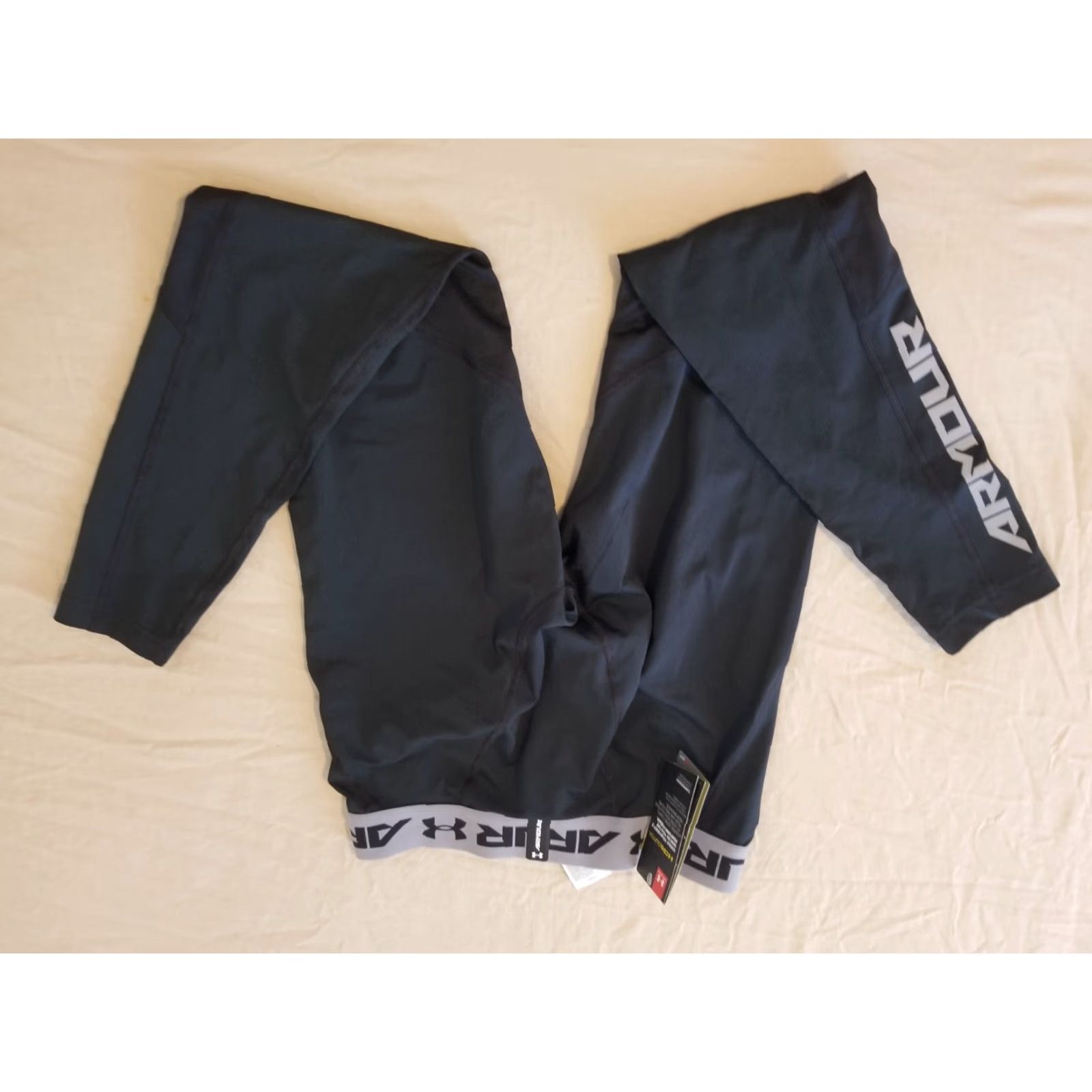Under Armour Under Armour Pants Mens L Black Athletic Sweatpants Workout Gym Size US 33 - 2 Thumbnail