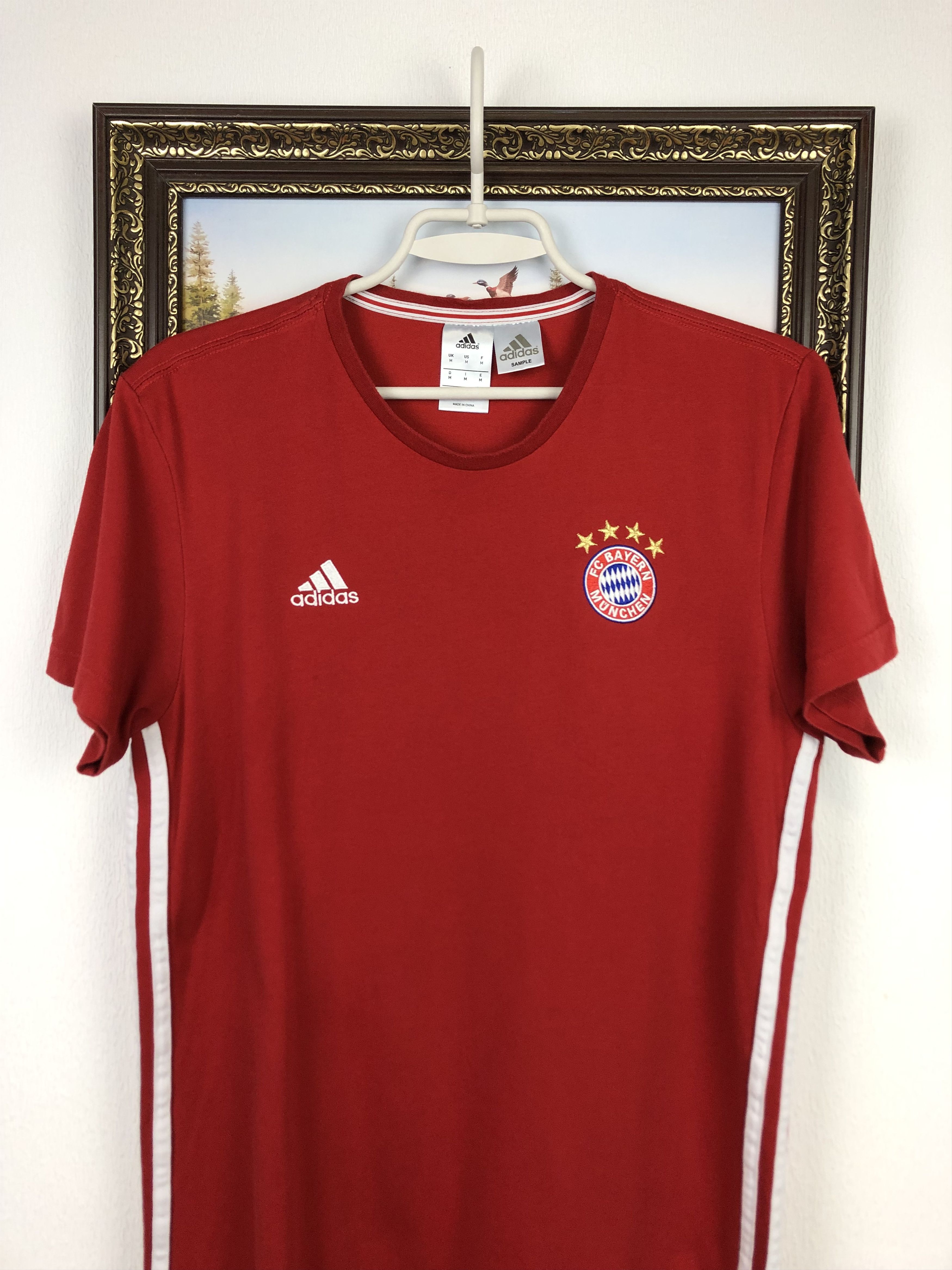 Adidas Adidas Bayern Munich Football Shirt Soccer Train Tee Hype Size US M / EU 48-50 / 2 - 2 Thumbnail