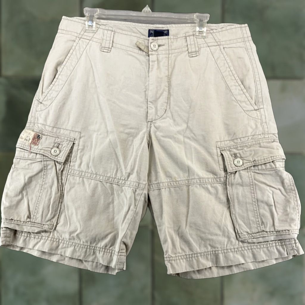 Polo Ralph Lauren VINTAGE Ralph Lauren Polo Cargo Shorts Men 34 Khaki Cotton Utility Casual Summer Size US S / EU 44-46 / 1 - 1 Thumbnail