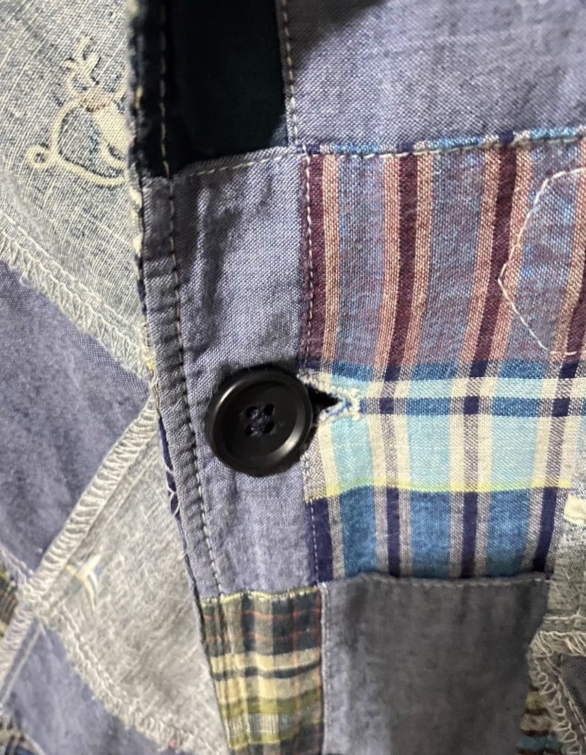 Engineered Garments Engineered Garments Daiki Patchwork Shirt Blazer J35 Size US S / EU 44-46 / 1 - 5 Thumbnail