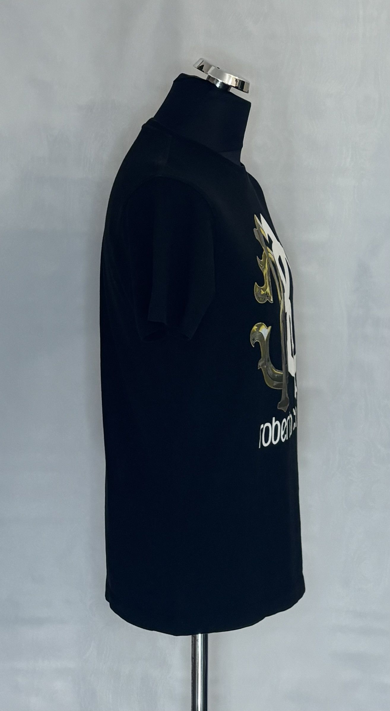 Roberto Cavalli Roberto Cavalli T-shirt Black Firenze Logo Size US M / EU 48-50 / 2 - 4 Thumbnail