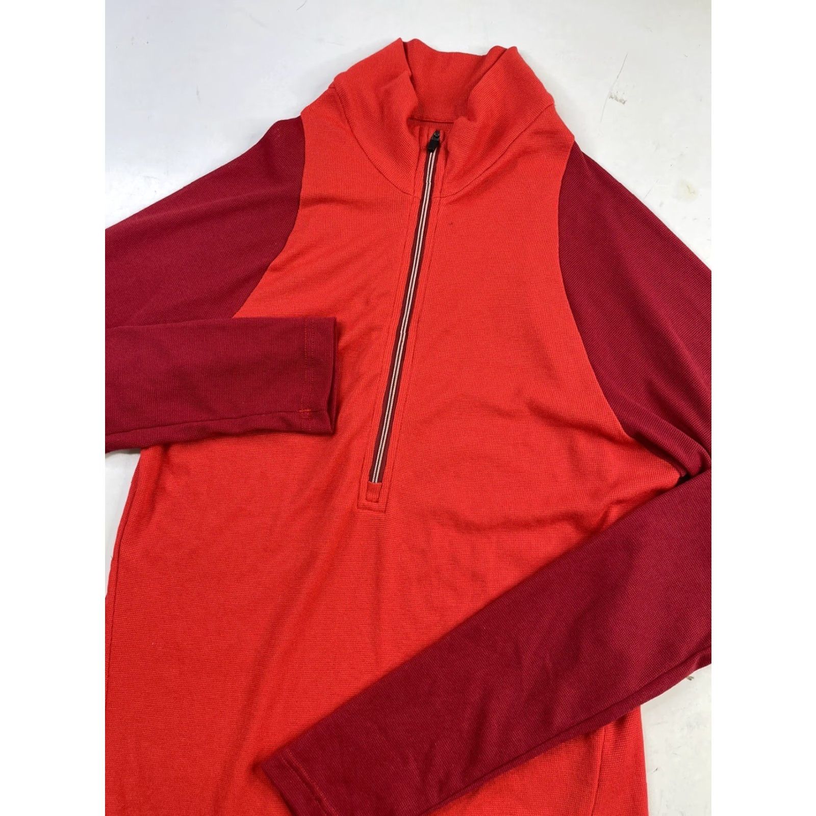 Patagonia Patagonia Capilene 2 Lightweight Womens Small Red 1/4 Zip Pullover - Activewear Hiking Womens S Red 1/4 Zip Pullover Patagonia Capilene 2 Size S / US 4 / IT 40 - 3 Thumbnail