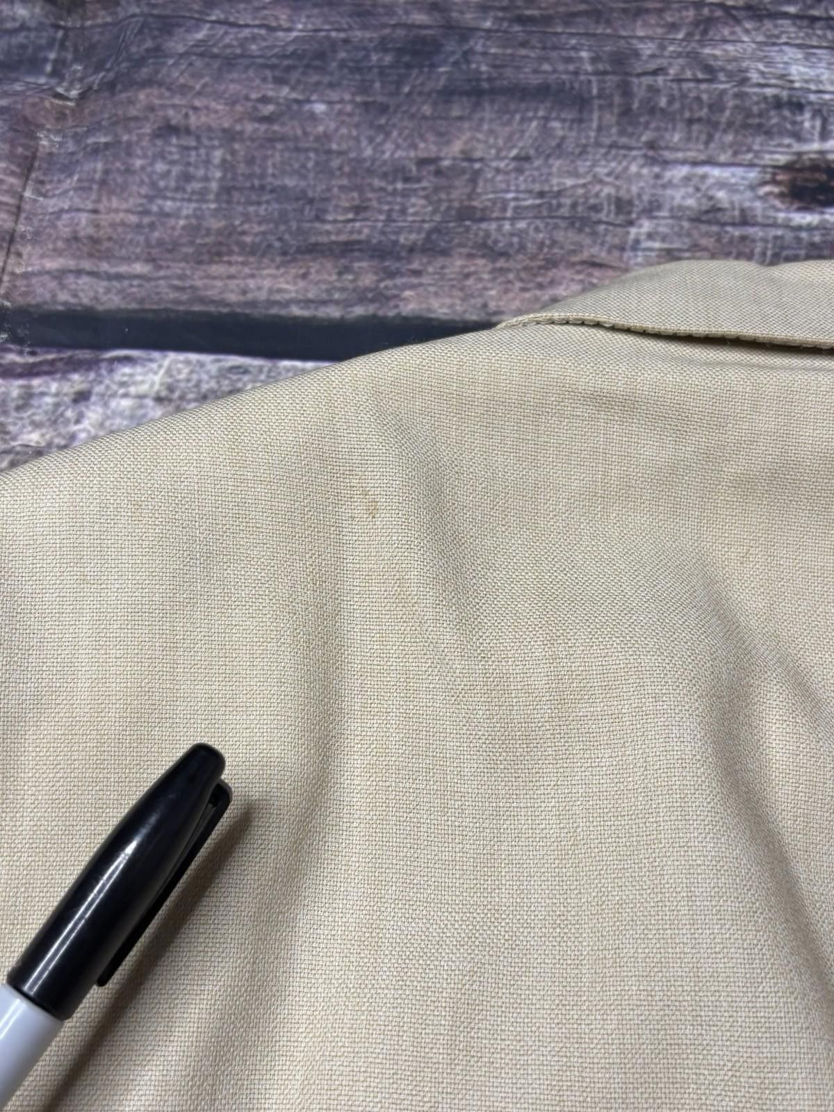 Burberry Burberry Blazer Jacket Mens 40L Beige Wool Sports Jacket Size 40L - 9 Thumbnail