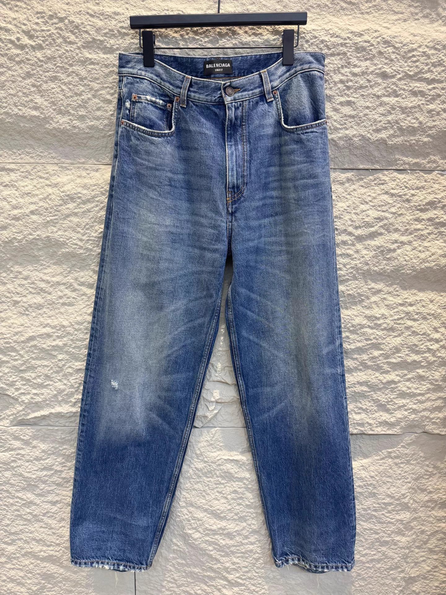 Balenciaga Balenciaga UNIFIT Jeans Men S Loose Distressed Hem Size US 29 - 1 Thumbnail