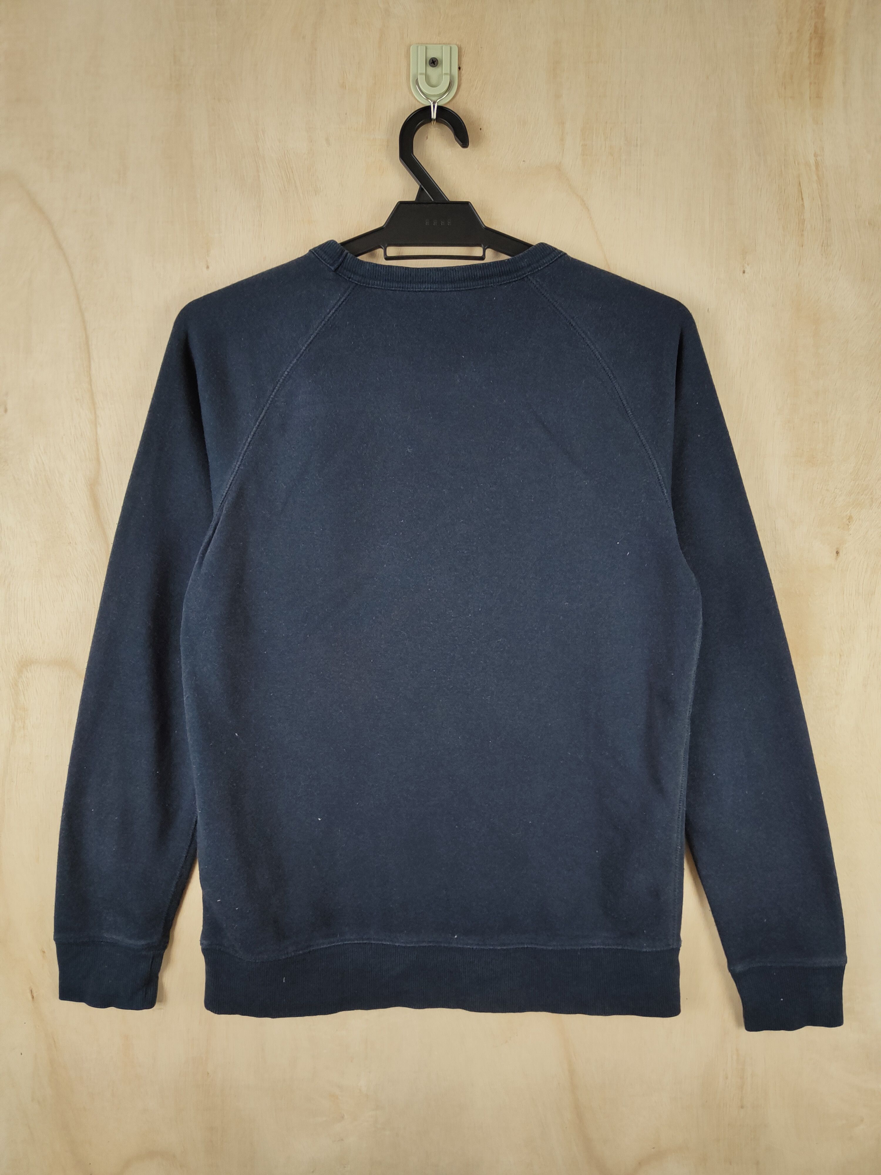 Japanese Brand × Vintage Japanese Brand Blue Black plain Sweatshirts #S2639 Size XS / US 0-2 / IT 36-38 - 7 Thumbnail
