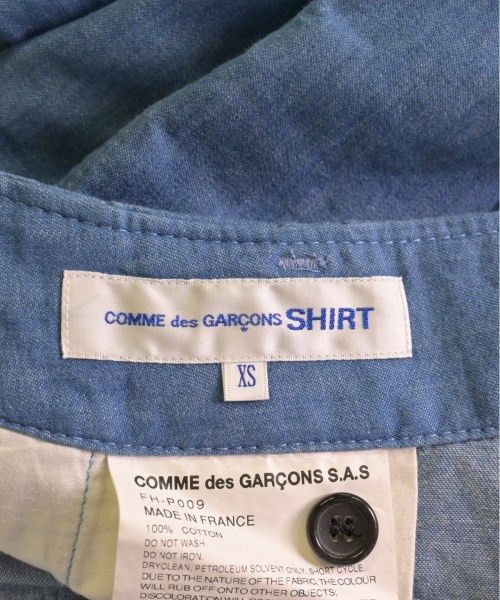 Comme des Garcons SHIRT Casual Pants Cotton Zipper Plain 2 Tucks Blue Size US 31 - 9 Thumbnail