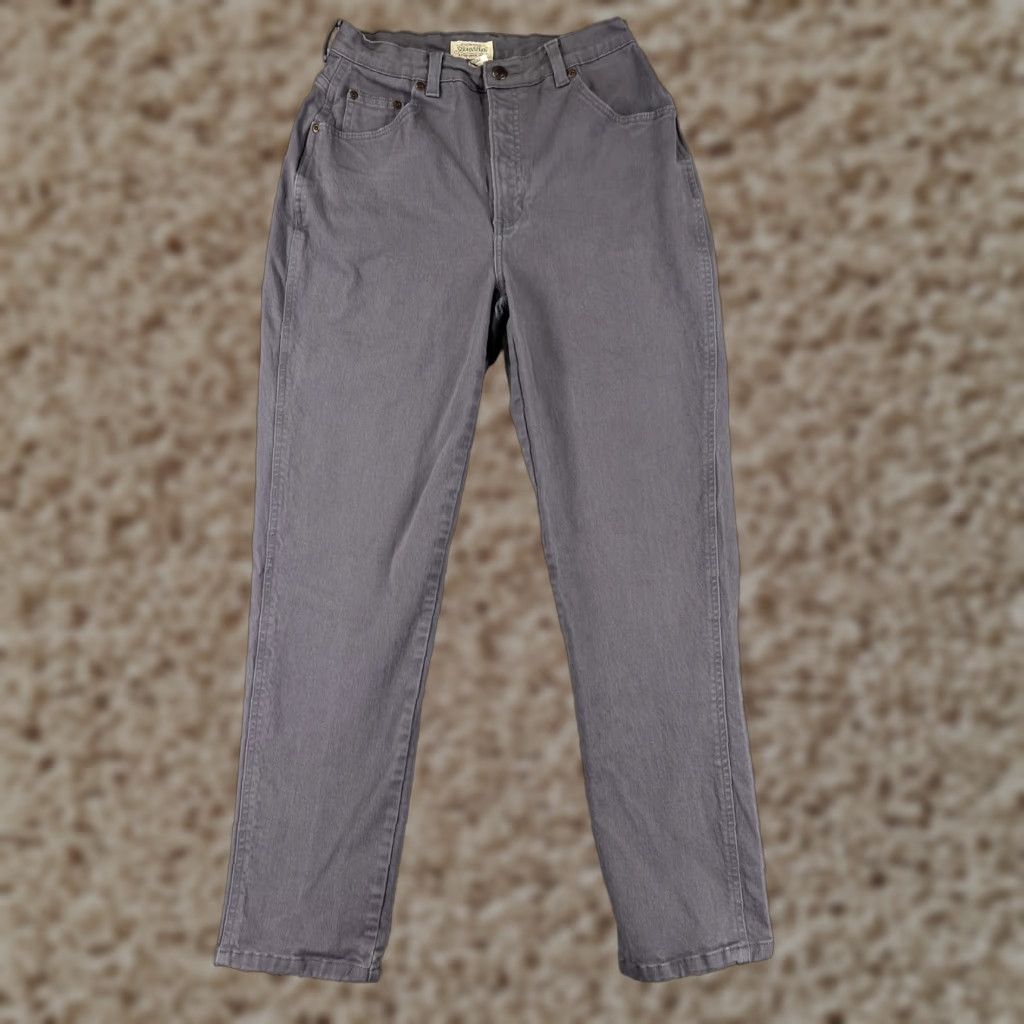 Vintage St. John's Bay Jeans Adult Women 10 Gray Denim High Rise Stretch Straight 26W 28Inseam Size 32" / US 10 / IT 46 - 1 Thumbnail