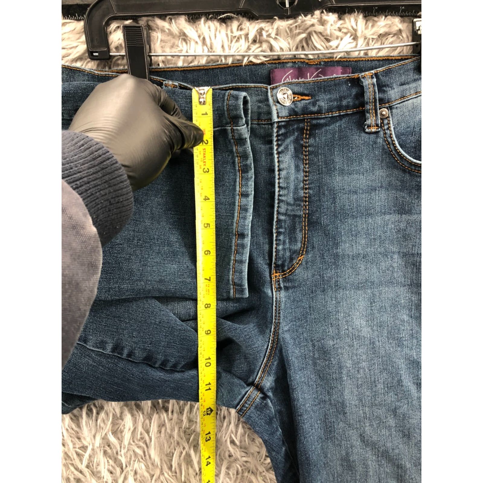 Gloria Vanderbilt VINTAGE Gloria Vanderbilt Amanda High Rise Tapered Jeans 10 Womens Medium Wash Blue (Regular) Size 32" / US 10 / IT 46 - 4 Thumbnail