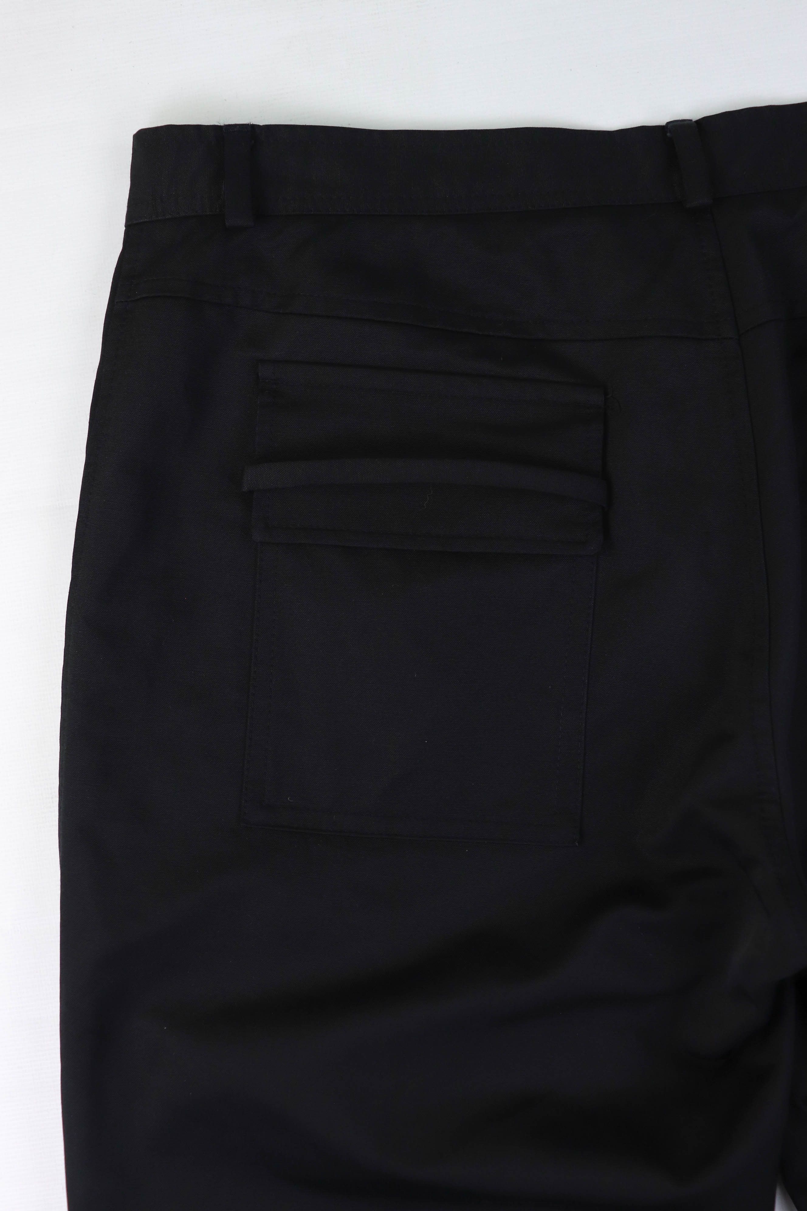 Vintage Daniele Alessandrini Italia Black Cotton/Wool Pants