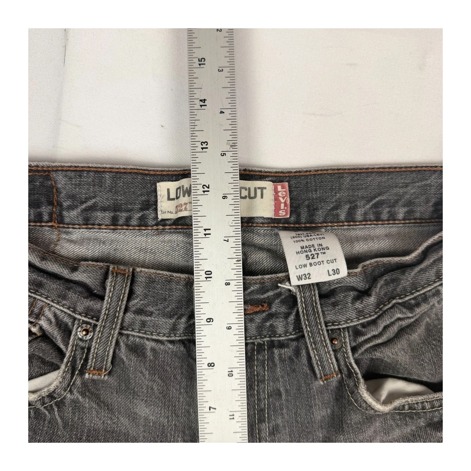 Levi's Levi's 527 Low Slim Boot Cut Jeans Faded Black Men's W32 L30 Size US 32 / EU 48 - 3 Thumbnail