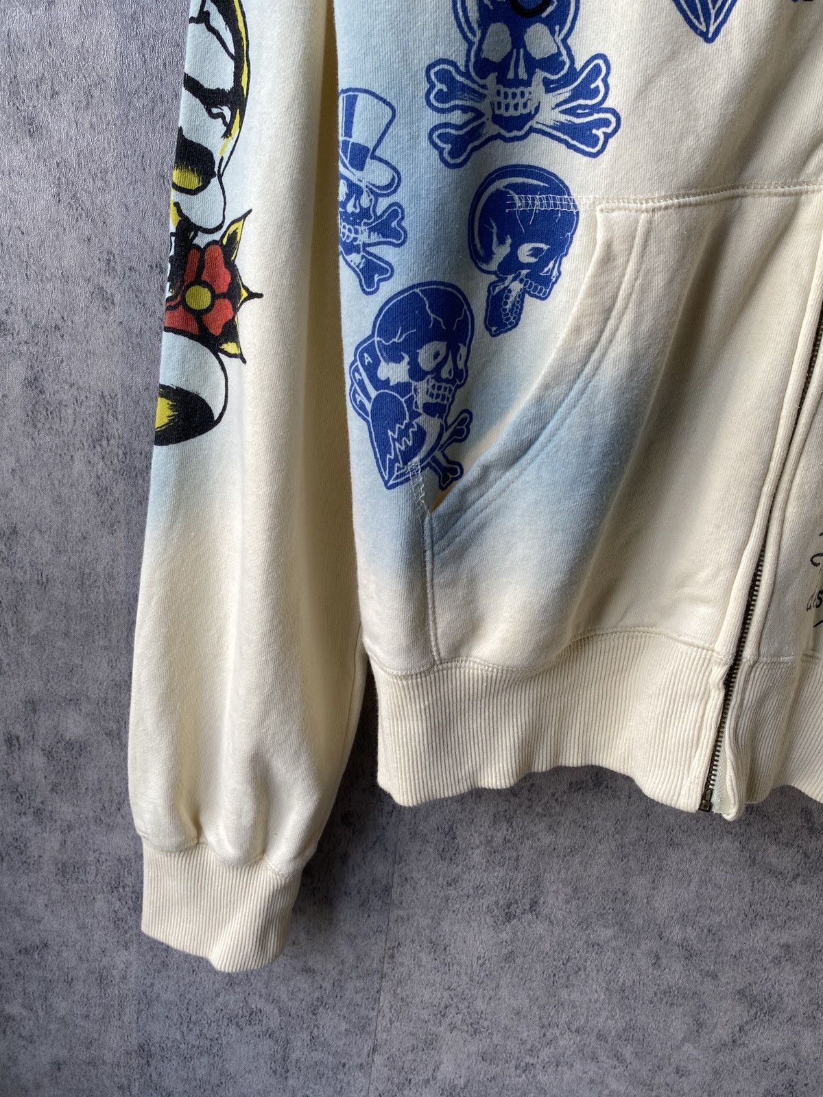 Ed Hardy 2000s Ed Hardy By Christian Audigier Destroyed Tattoo Hoodie Size US XL / EU 56 / 4 - 8 Thumbnail