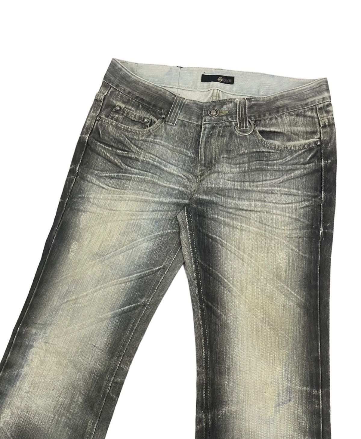 If Six Was Nine × Japanese Brand × Tornado Mart CRZM Japan Flare Distressed Jeans Size US 30 / EU 46 - 5 Thumbnail