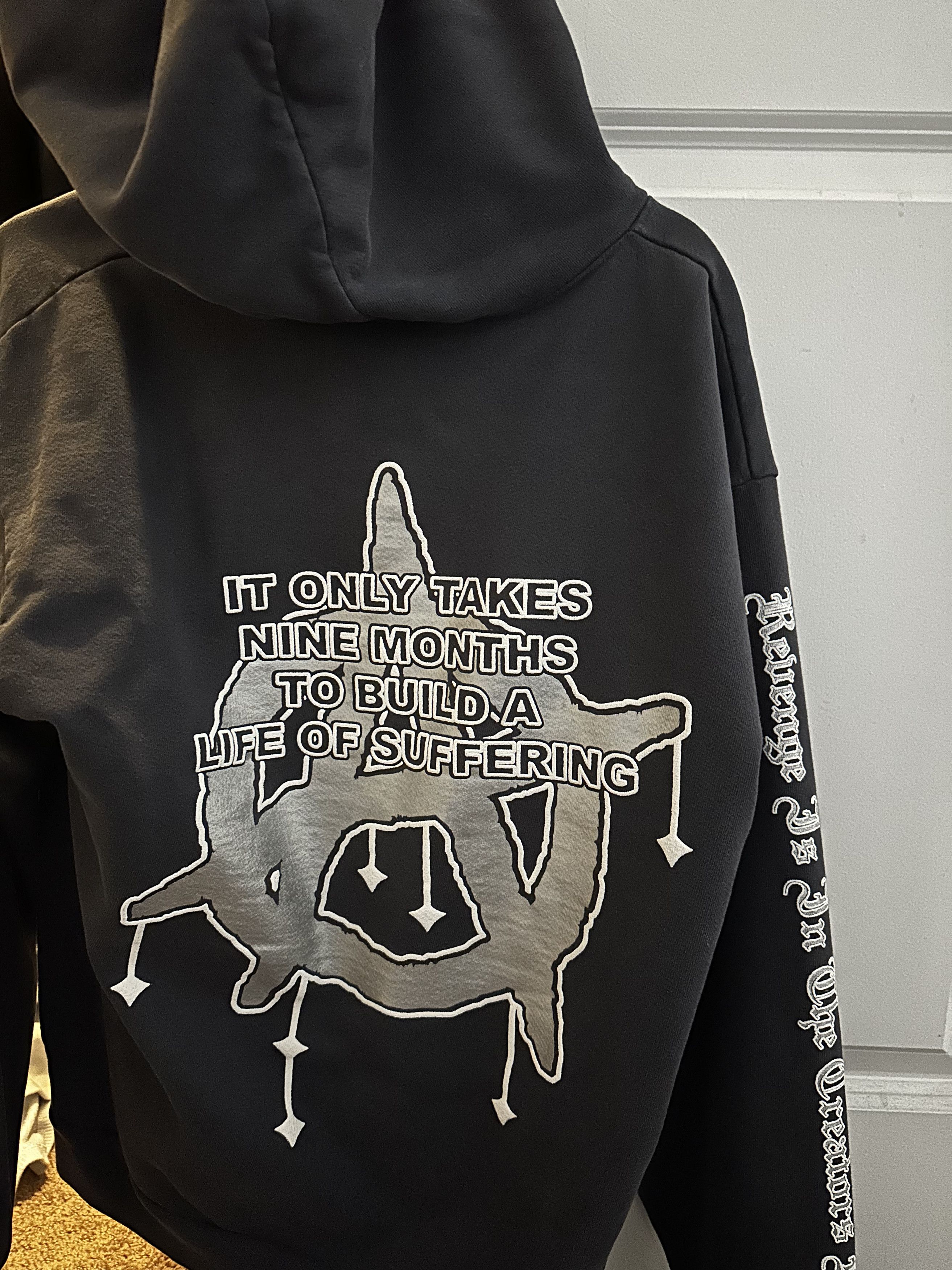 Revenge DOLPHIN GREY NINE MONTHS HOODIE Size US M / EU 48-50 / 2 - 4 Thumbnail