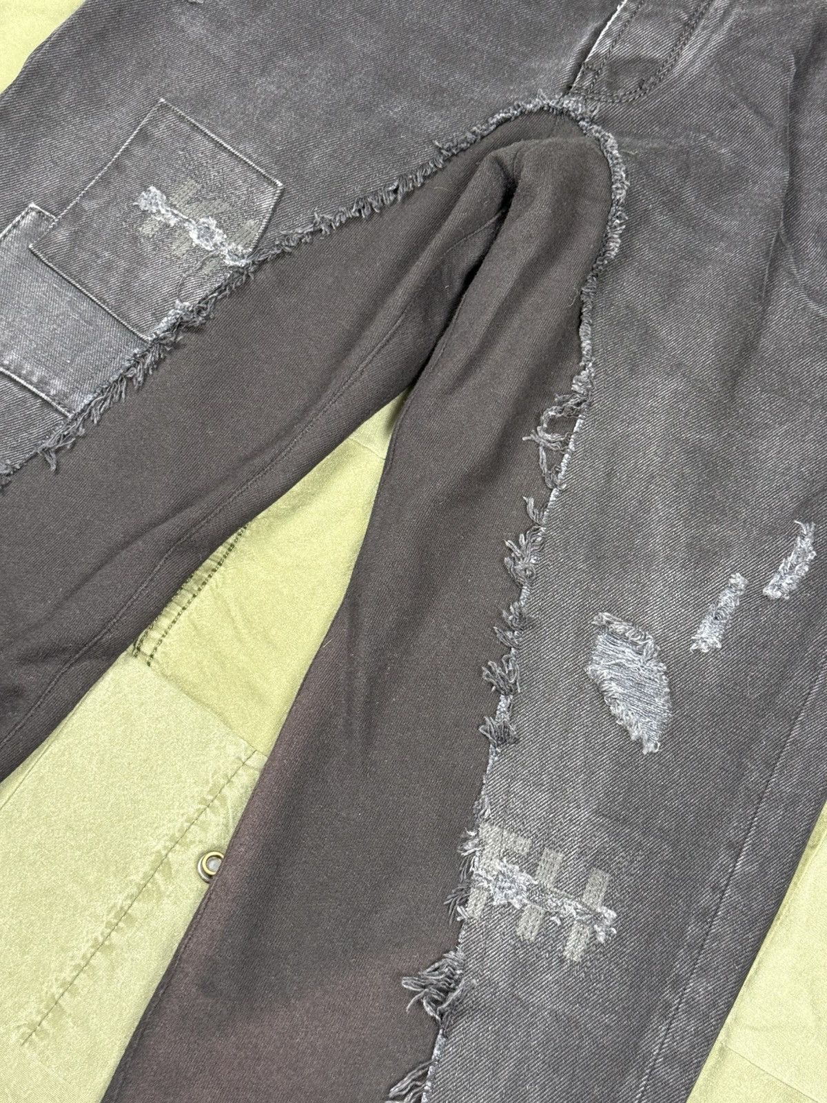 Greg Lauren × Kith Unreleased 1 of 1 50/50 Kith Jeans / Sweats Size US 32 / EU 48 - 3 Thumbnail