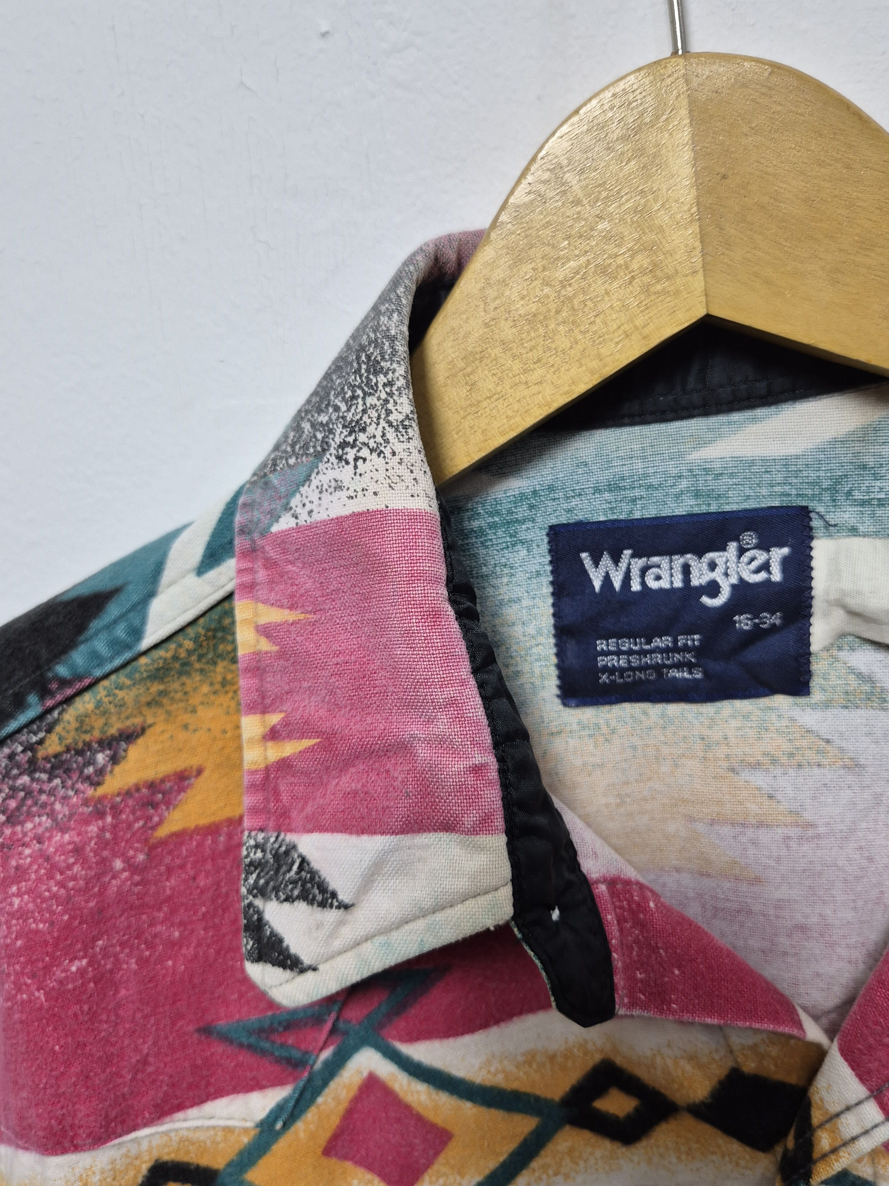 Vintage × Wrangler Vintage Wrangler Shirt Navajo Pattern Size US M / EU 48-50 / 2 - 6 Thumbnail
