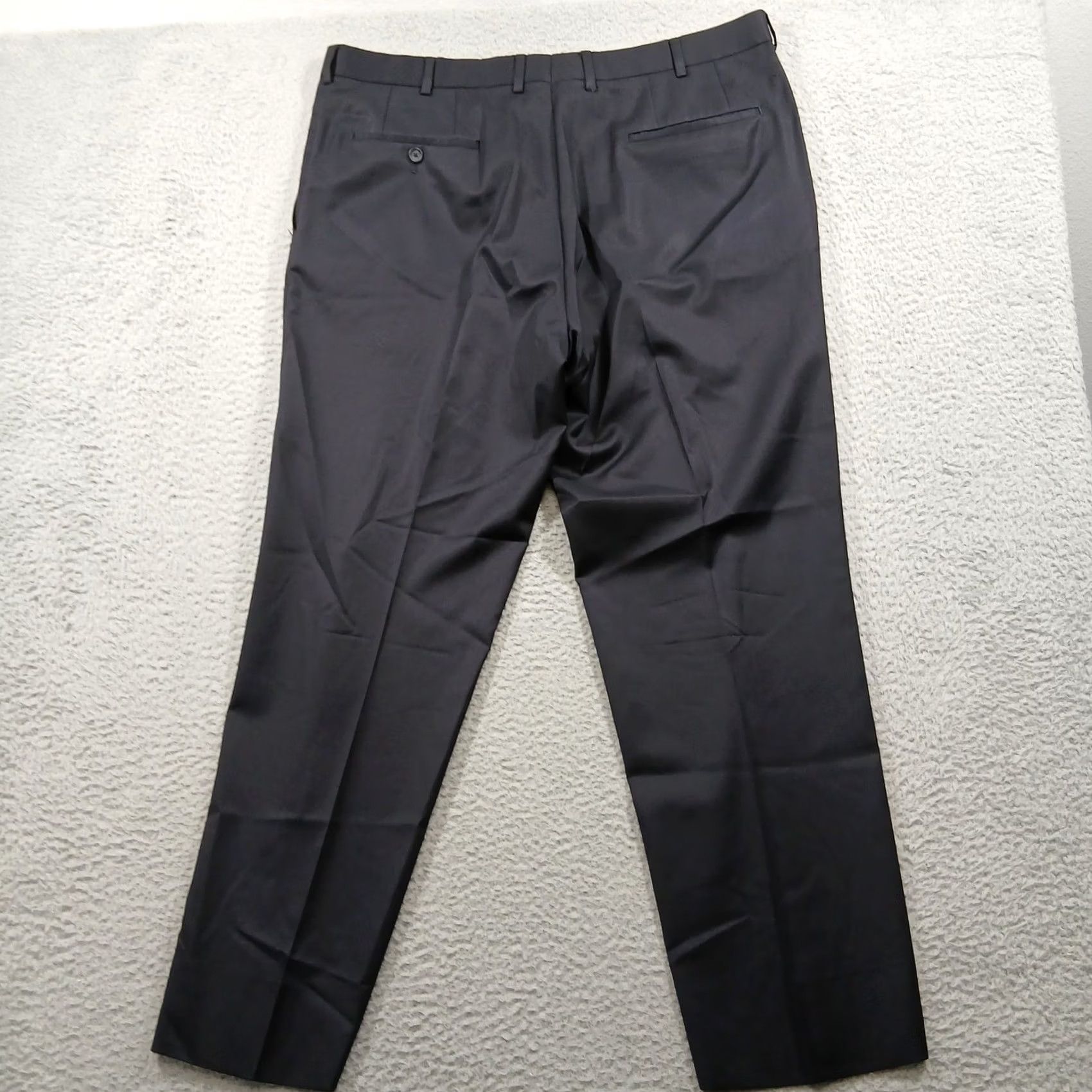 Nordstrom VINTAGE? No. John W. Nordstrom Pants Dress Wool 40R Black EUC Size US 40 / EU 56 - 3 Thumbnail