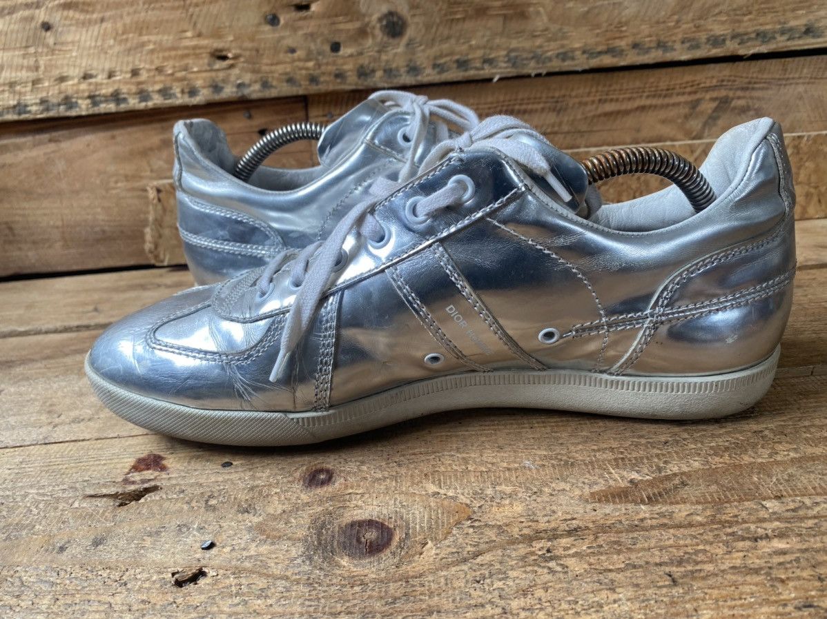 Designer × Dior × Hedi Slimane Dior homme B01 X hedi slimane silver low-top sneakers sz 40 Size US 7 / EU 40 - 14 Thumbnail
