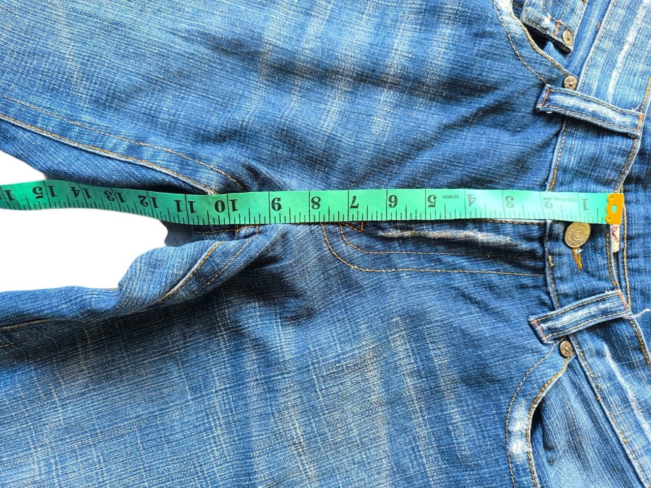 True Religion True Religion Flared Distressed Denim Size US 33 - 11 Thumbnail