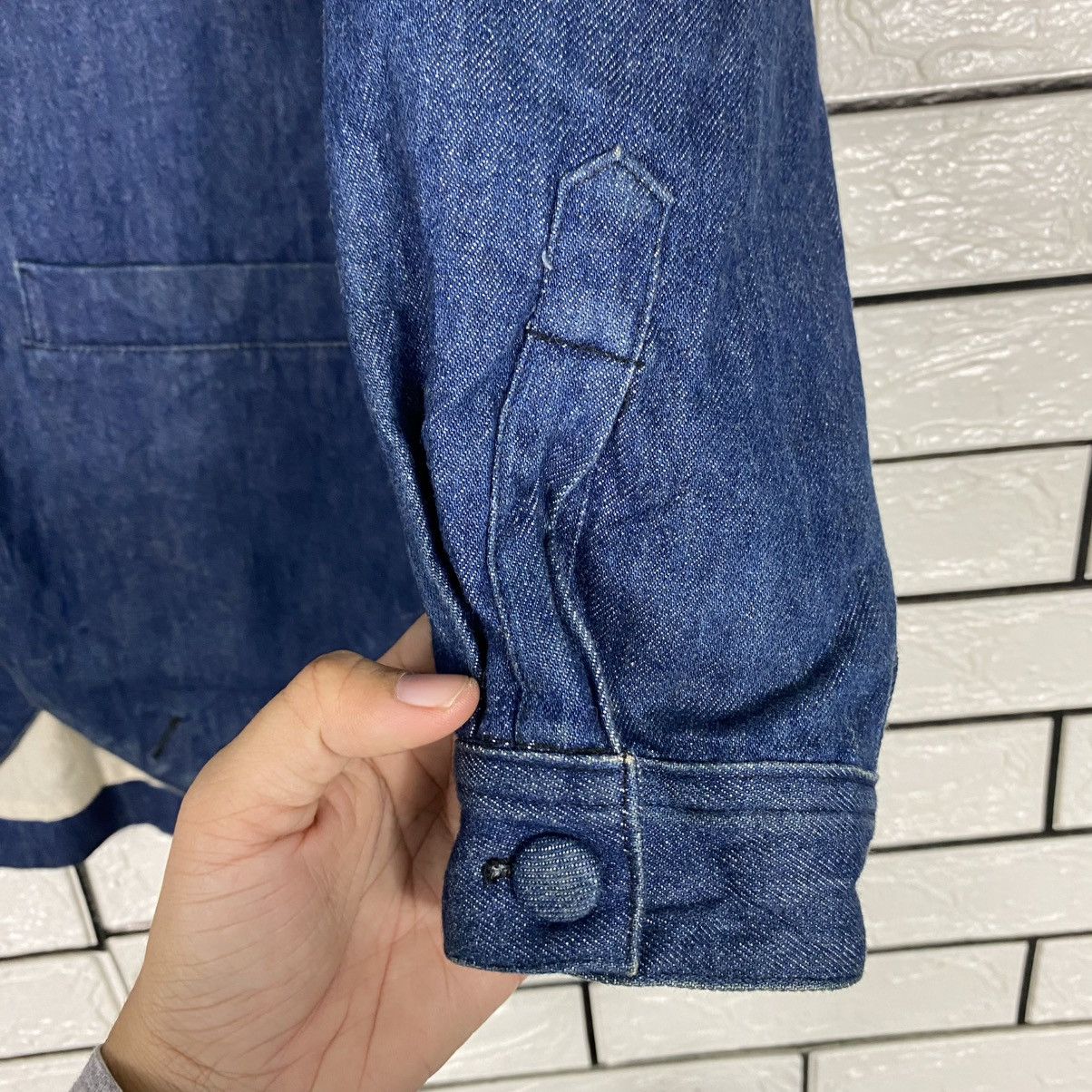 Indigo 🔥HICKORY CHORE DENIM JACKET HIKOOSEN ISSEY MIYAKE Size US M / EU 48-50 / 2 - 16 Thumbnail