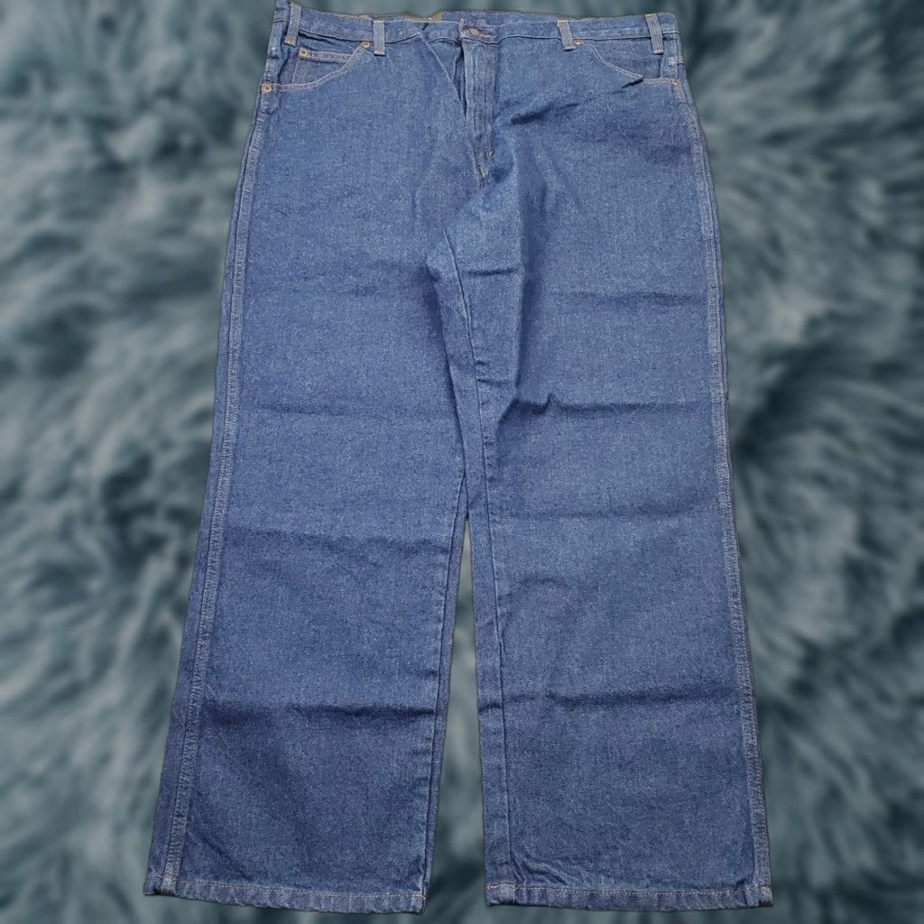 Dickies Dickies Jeans Mens Blue Denim Relaxed Fit Wide-Leg 40 Mens Size 40 Blue Denim Dickies CR39RB Vintage? N/A Size US 40 / EU 56 - 1 Thumbnail