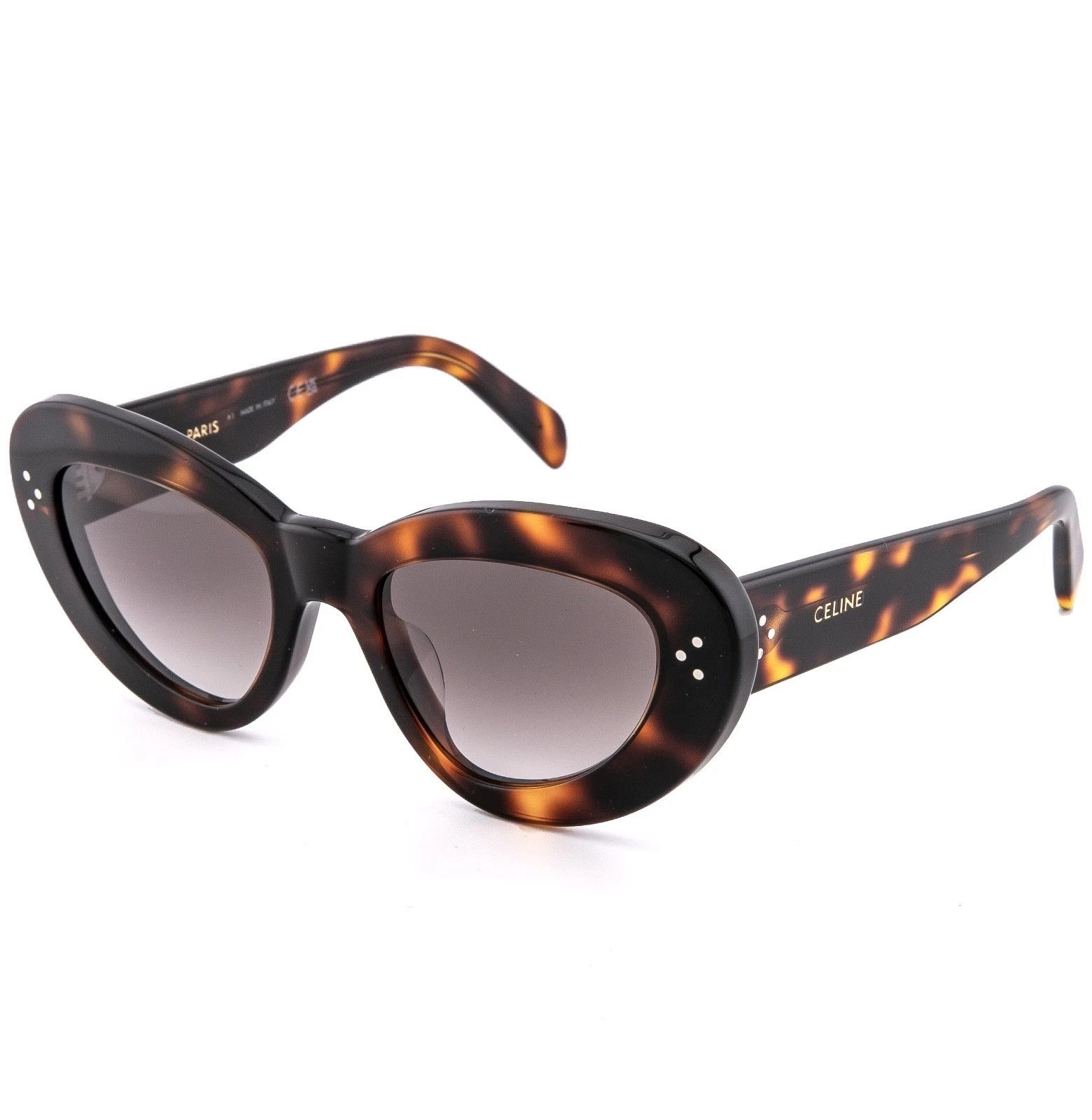 Celine CELINE 40320 CL40320U BOLD 3 Dots Brown Havana Sunglass 52F Size ONE SIZE - 3 Thumbnail