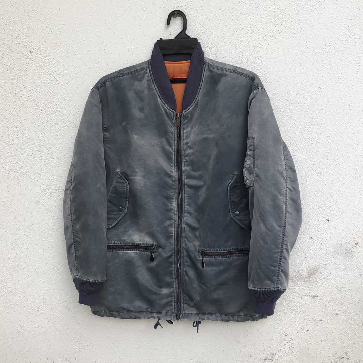 Vintage Vintage Air Force Sun Faded Intermedjate Ma-1 Parka Jacket Size US L / EU 52-54 / 3 - 2 Thumbnail
