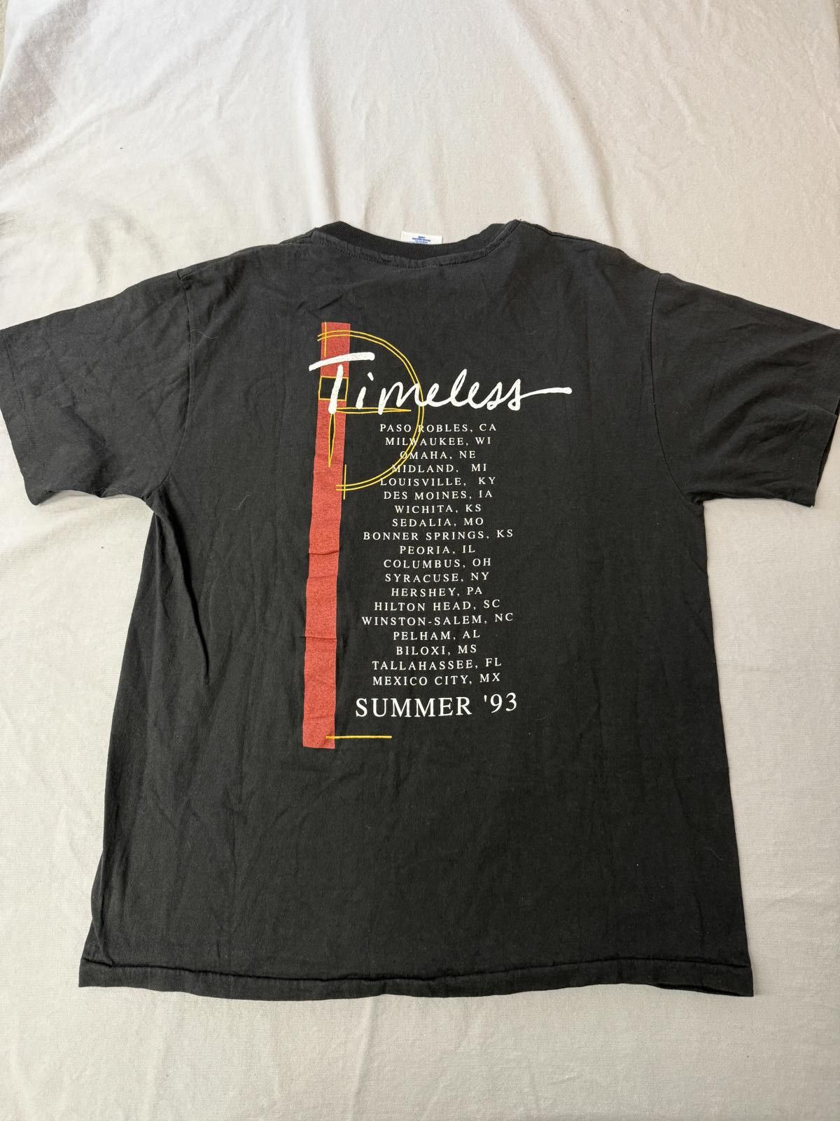Hanes VTG Michael Bolton T-shirt Timeless Tour 1993 Tee - L Size US L / EU 52-54 / 3 - 2 Thumbnail