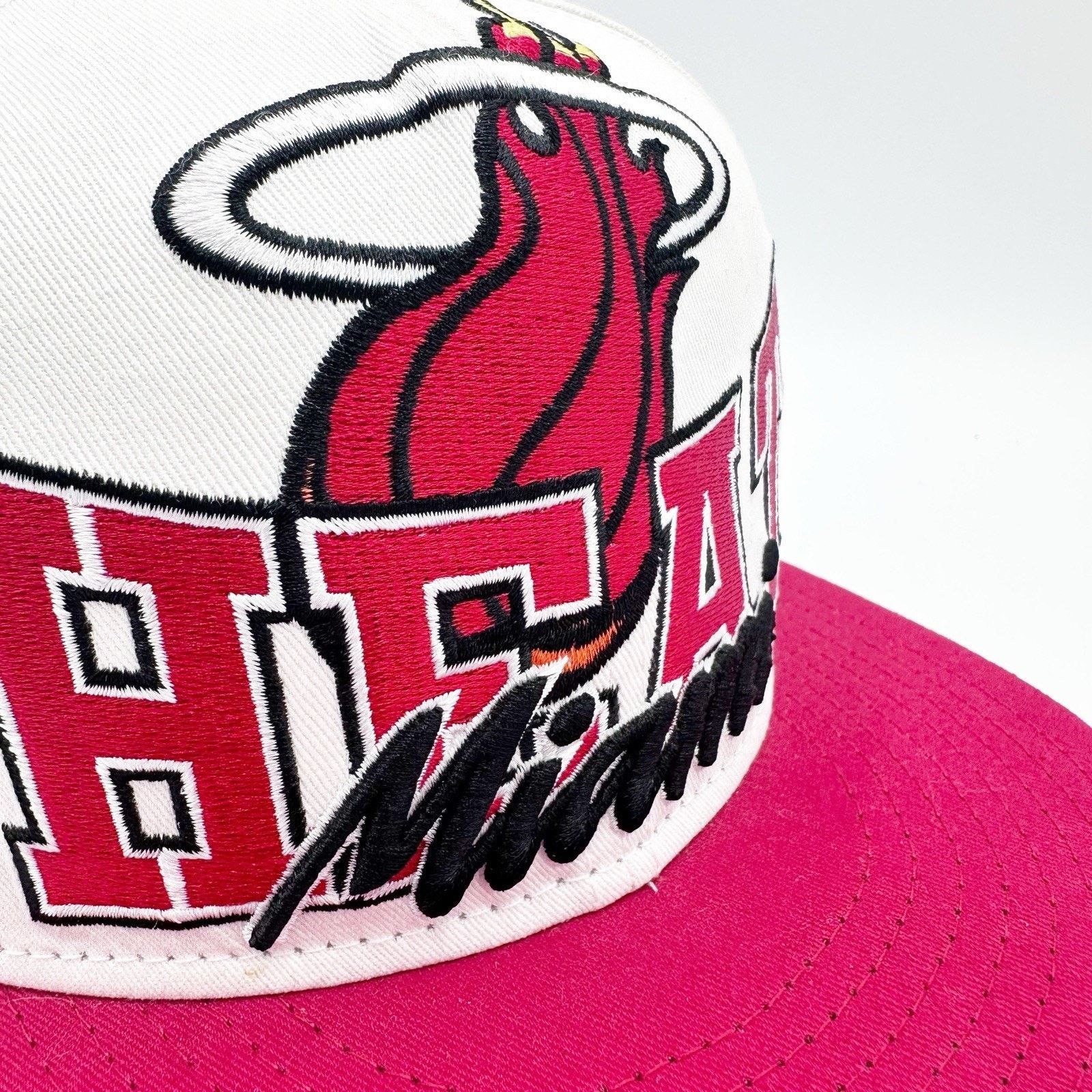 New Era New Era Hardwood Classics Miami Heat Spell Out 3D Snapback Size ONE SIZE - 3 Thumbnail