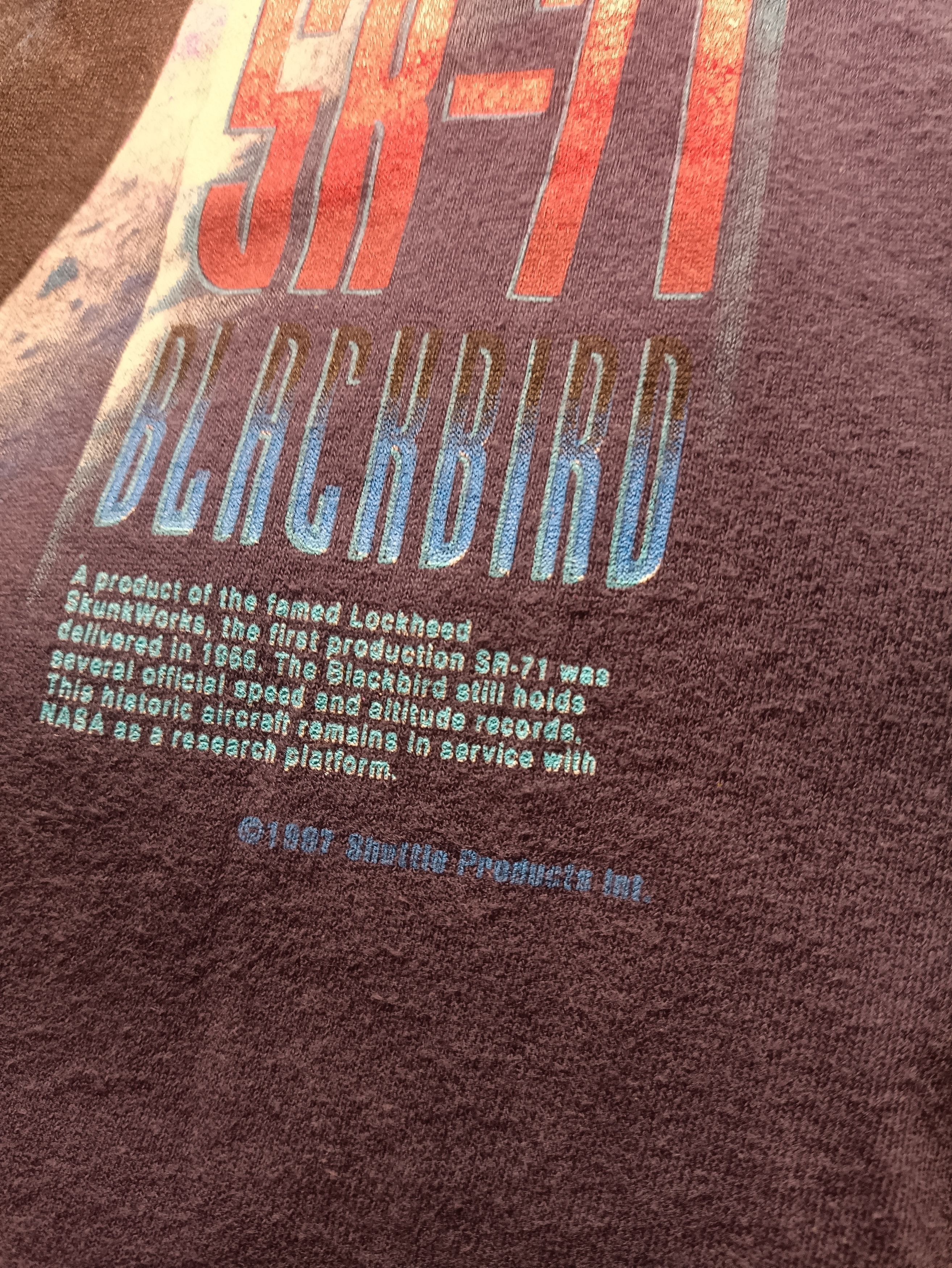 Vintage vintage 90s Blackbird sr-71 Size US M / EU 48-50 / 2 - 3 Thumbnail