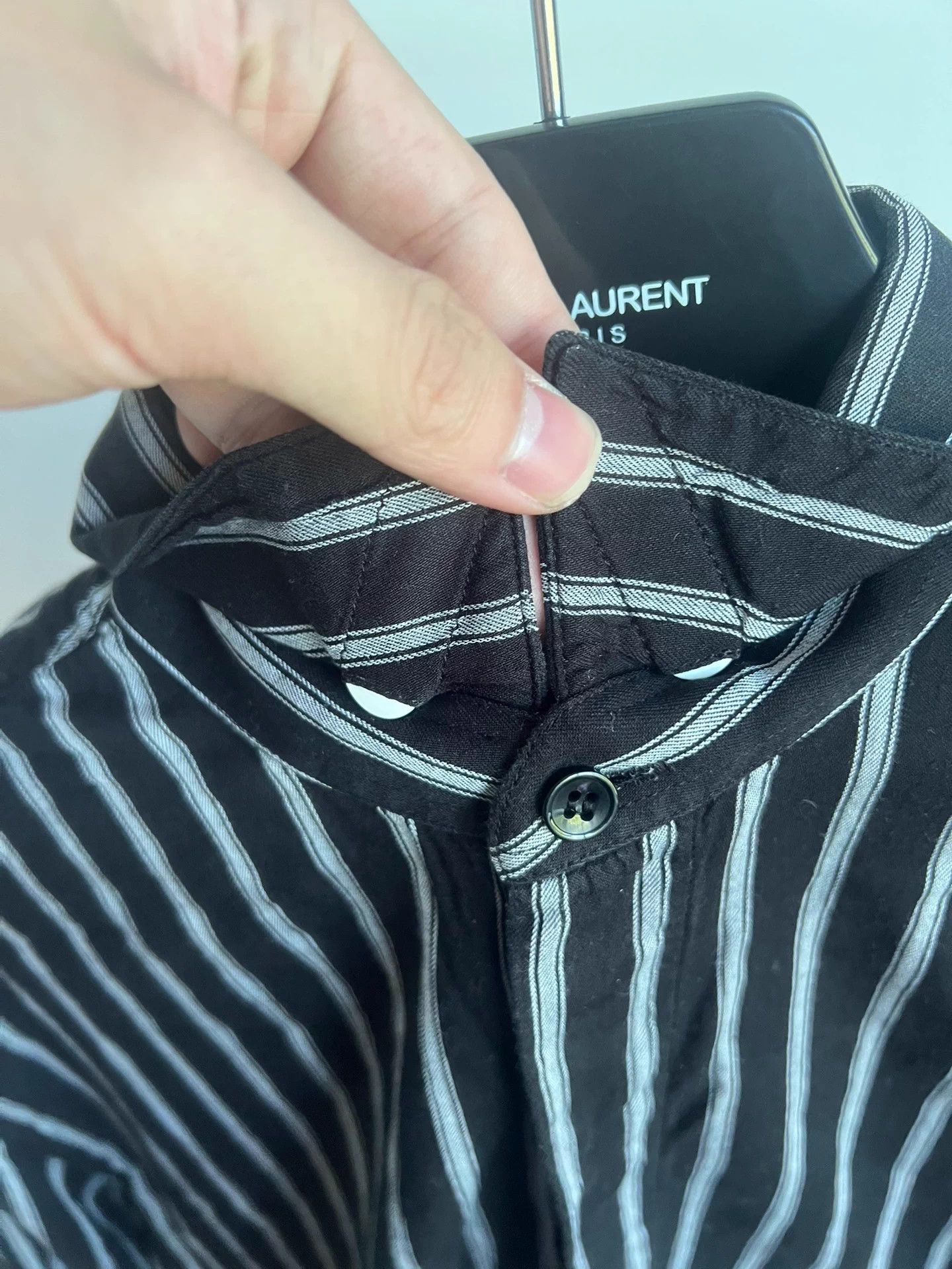 Saint Laurent Paris Saint Laurent SLP20SS Striped Shirt Size US M / EU 48-50 / 2 - 3 Thumbnail