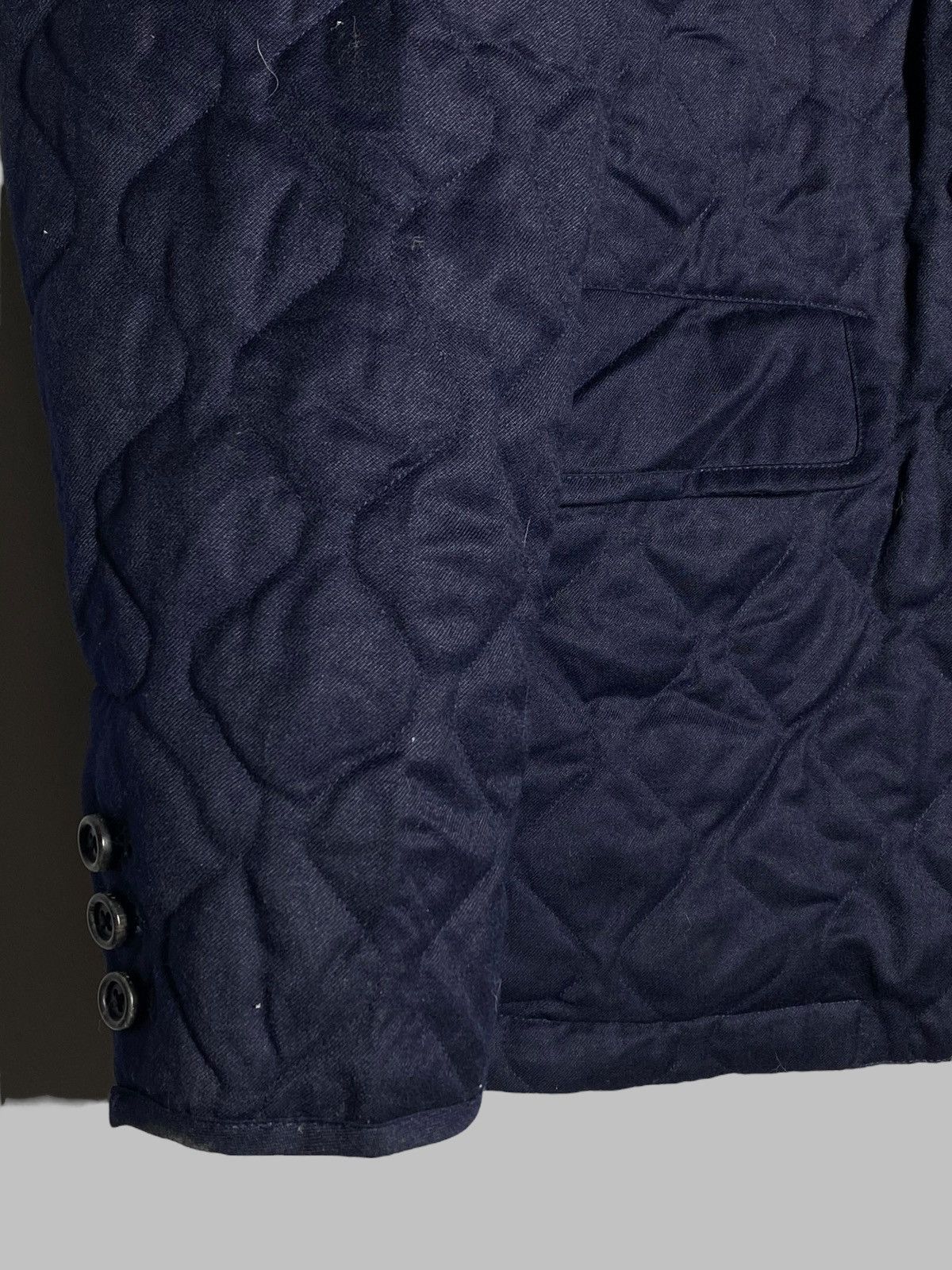 Z Zegna 🔥 ZEGNA WOOL V-NECK QUILTED PADDED JACKET ITALY CLASSIC FIT Size US XL / EU 56 / 4 - 8 Thumbnail