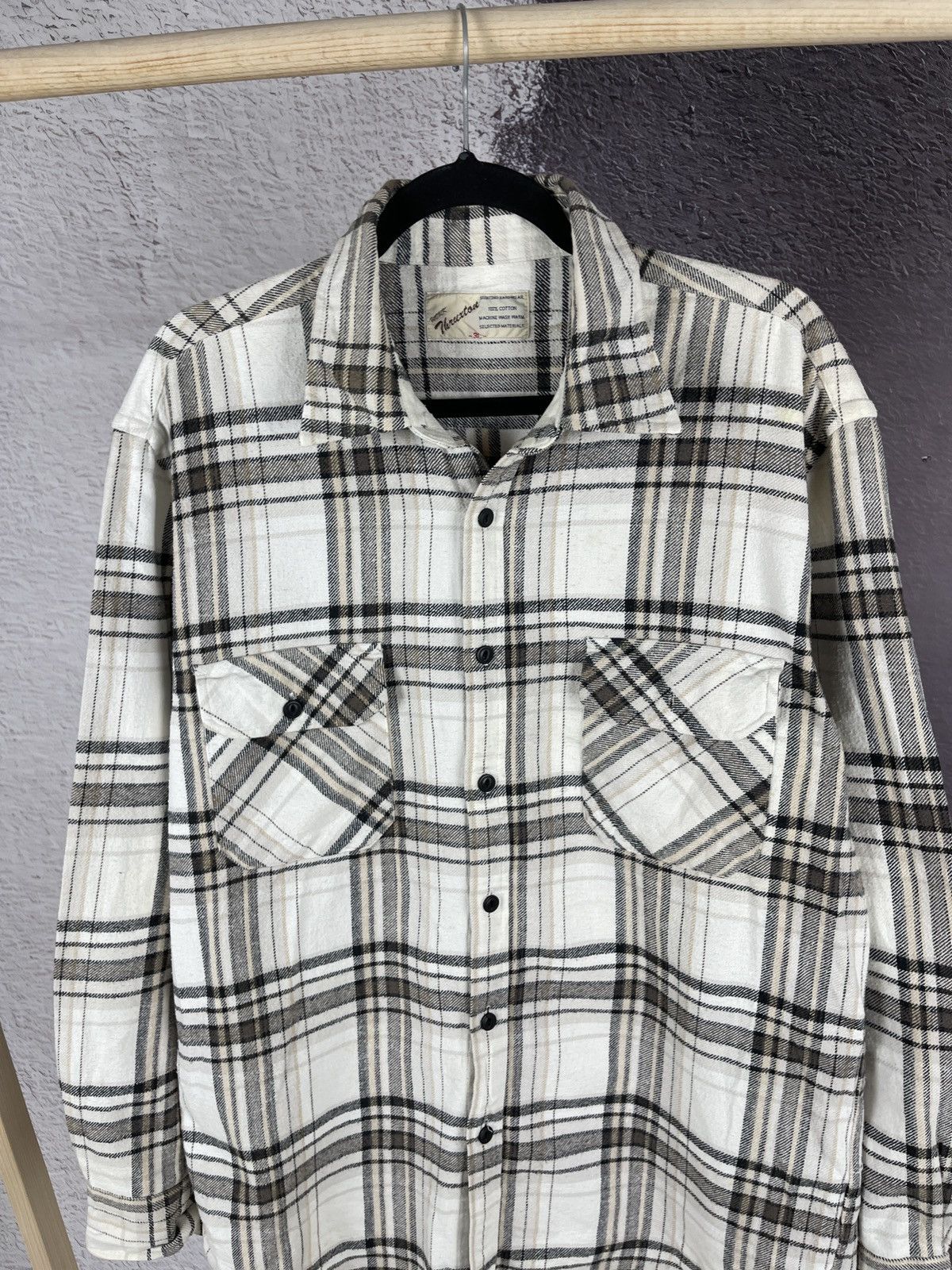 Flannel × Japanese Brand Thruxton Work checkered flannel Japanese ls shirt Size US XL / EU 56 / 4 - 8 Thumbnail