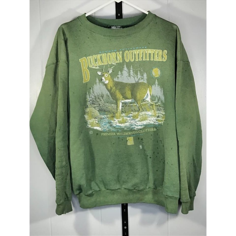 Other Vintage Whitetail Deer hunting outfitter Nature Thrash crewn Size US XL / EU 56 / 4 - 1 Thumbnail