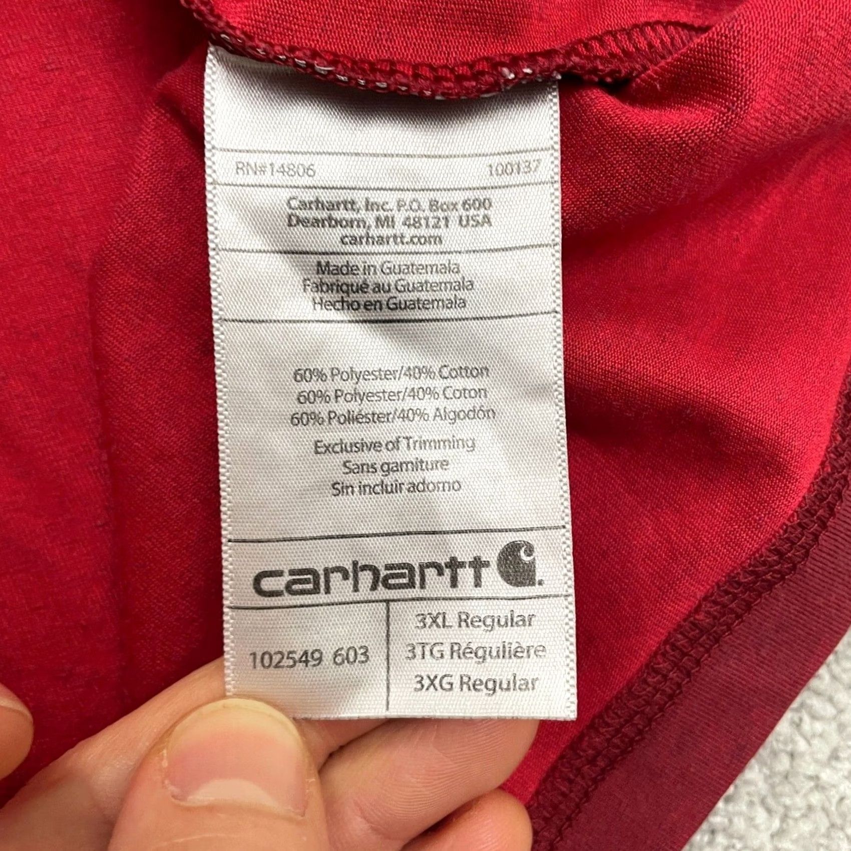 Carhartt Carhartt Force Relaxed Fit T-Shirt Mens Medium Blue Crew Neck Casual Pocket Tee Size US M / EU 48-50 / 2 - 4 Thumbnail