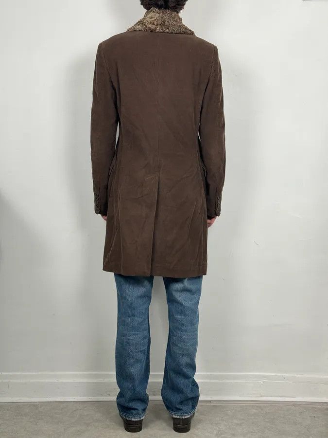 Dolce & Gabbana AW2004 Dolce & Gabbana Brown Corduroy Fur Collar Trench Jacket Size US M / EU 48-50 / 2 - 3 Thumbnail