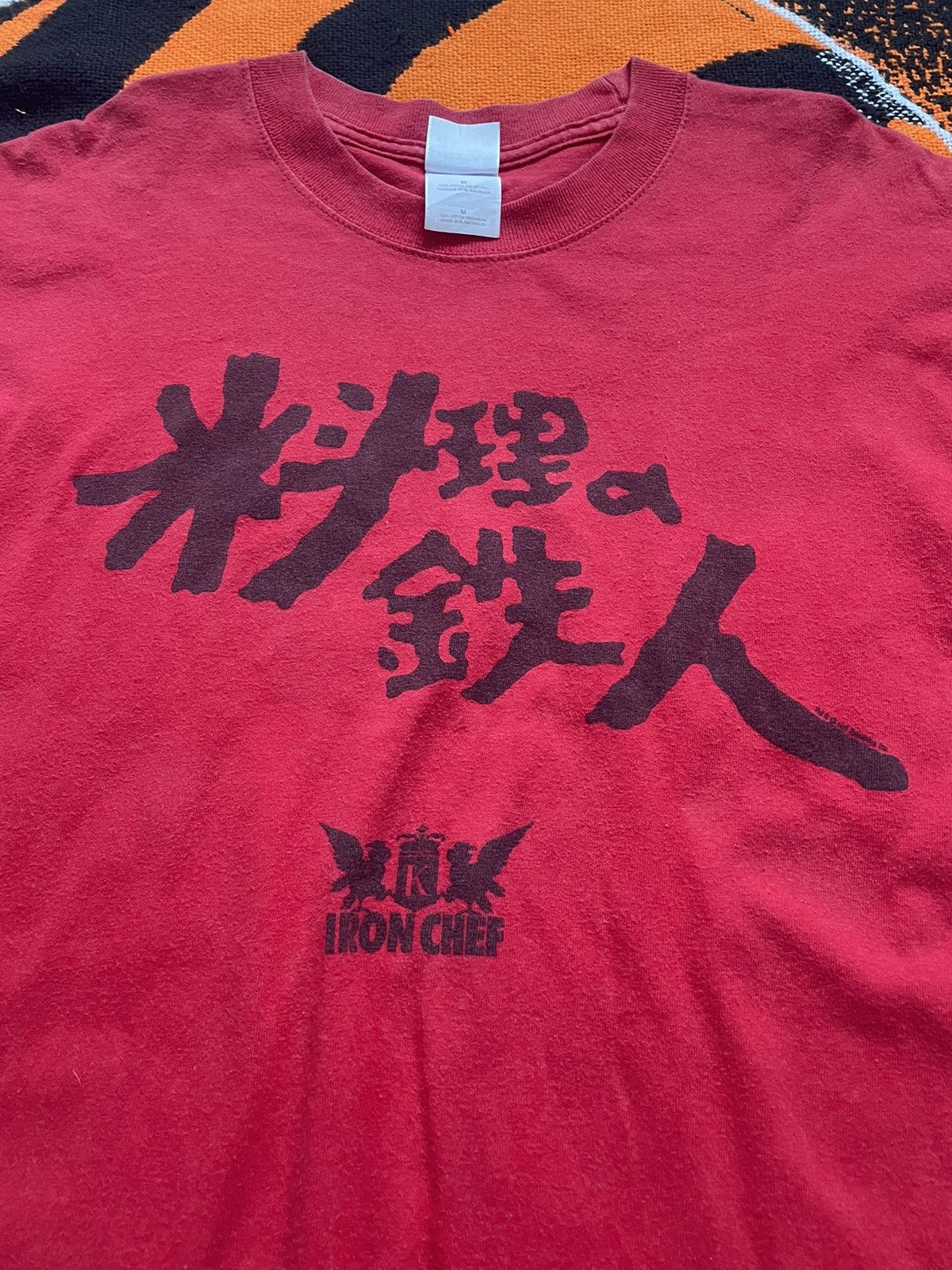 Japanese Brand × Vintage Vintage Iron Chef 2000s Red T-shirt Size US M / EU 48-50 / 2 - 2 Thumbnail